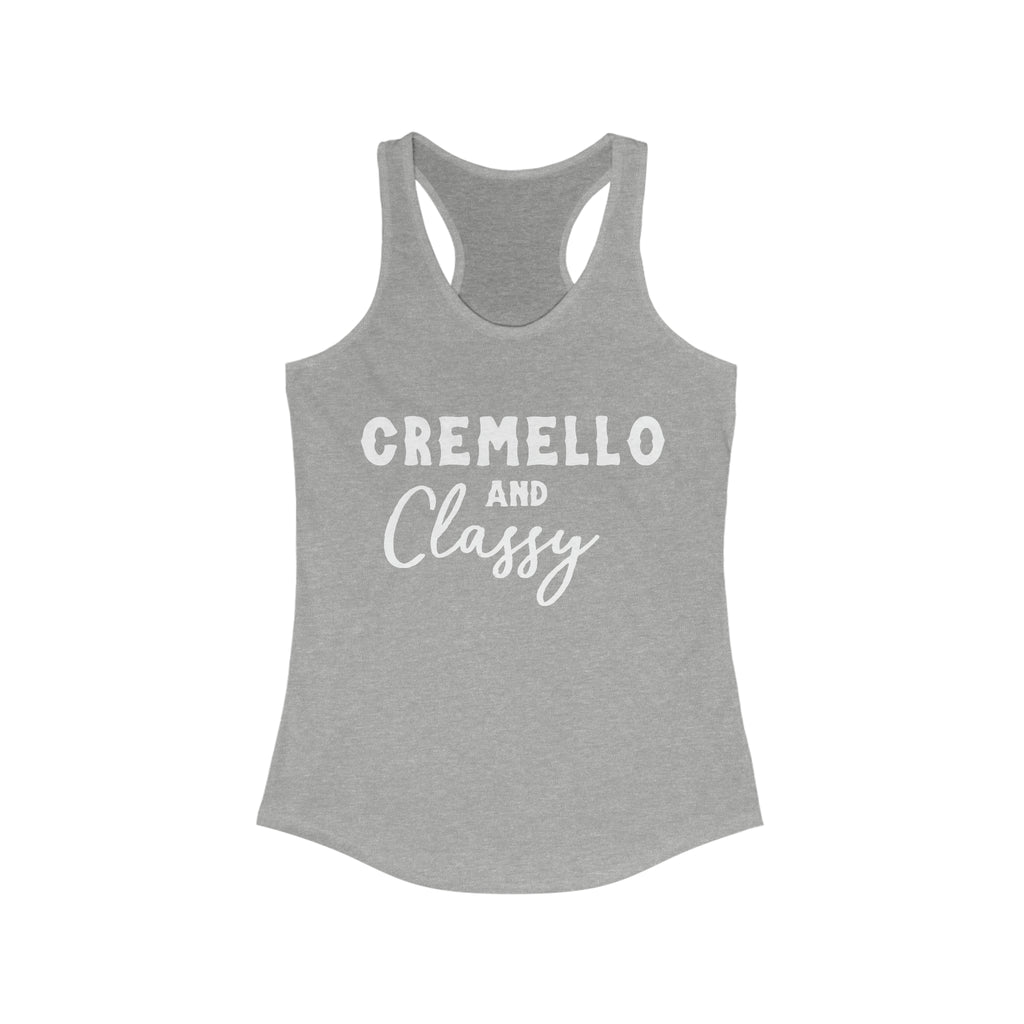Cremello & Classy Racerback Tank Horse Color Shirts Printify XS Heather Grey 