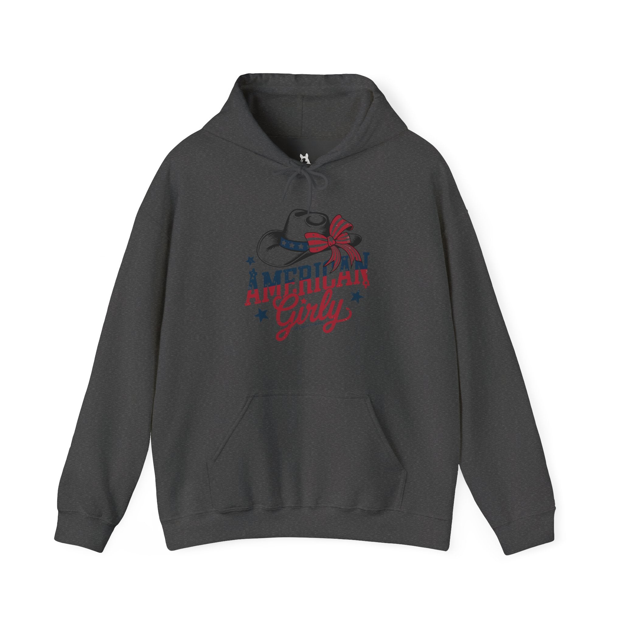 American Girly Hoodie Hoodie The Cinchy Cowgirl - Print Dark Heather S