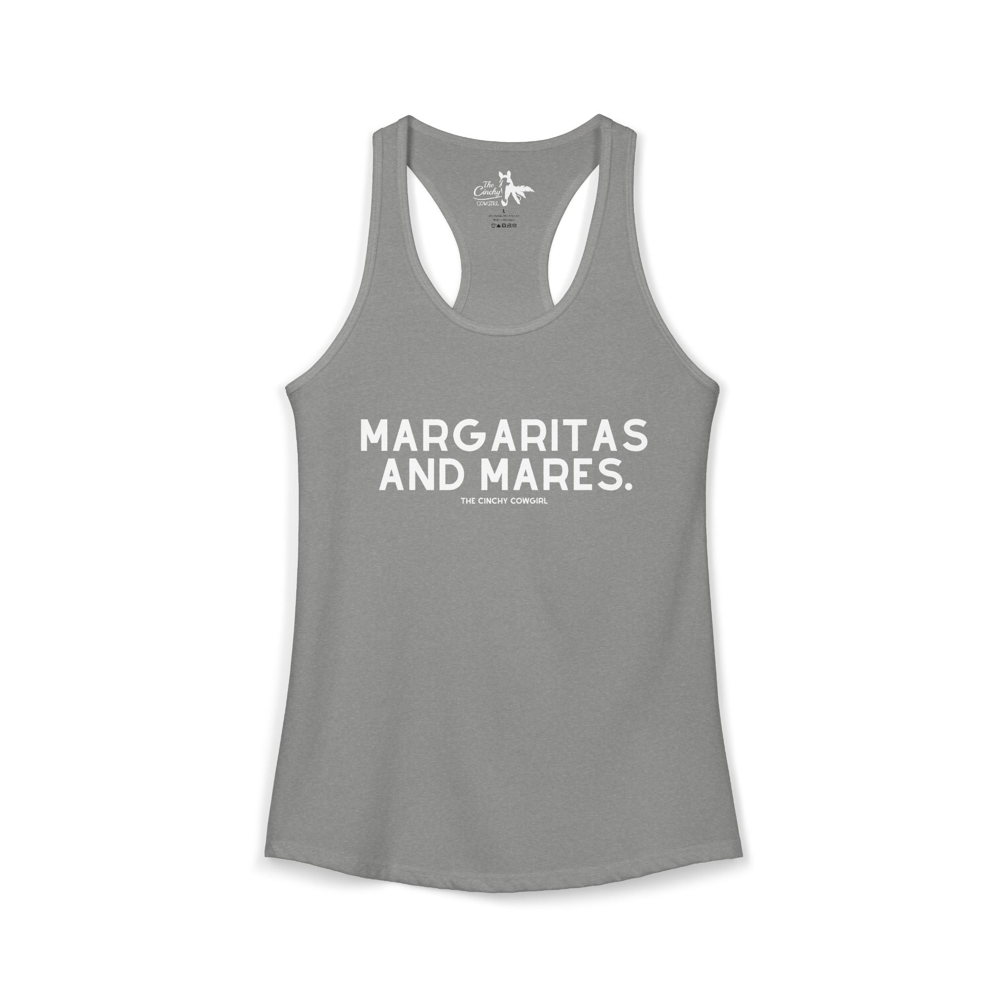 Margaritas & Mares Tank Top Tank Top The Cinchy Cowgirl - Print XS Heather Grey