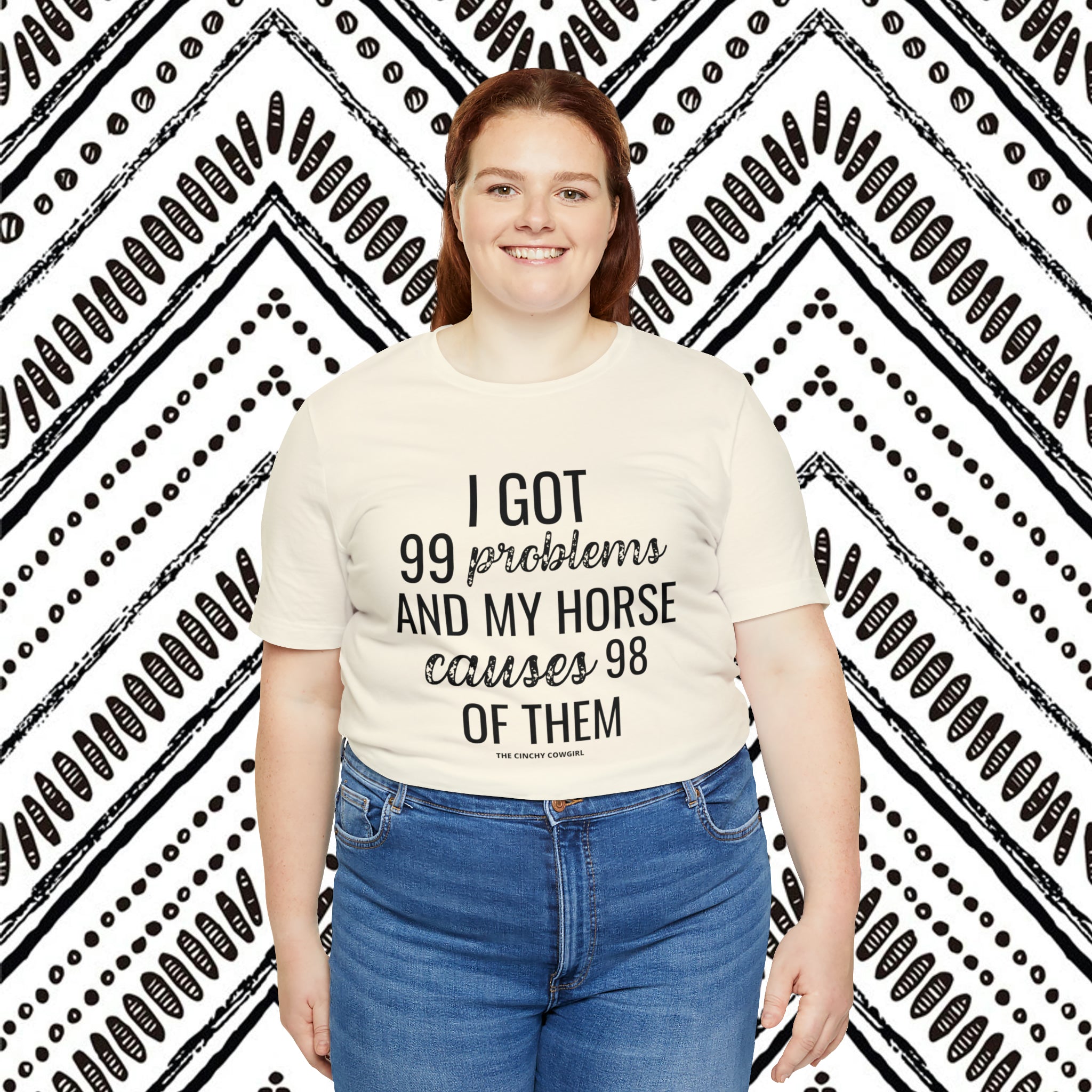 Horse Problems Short Sleeve Tee tcc graphic tee Printify