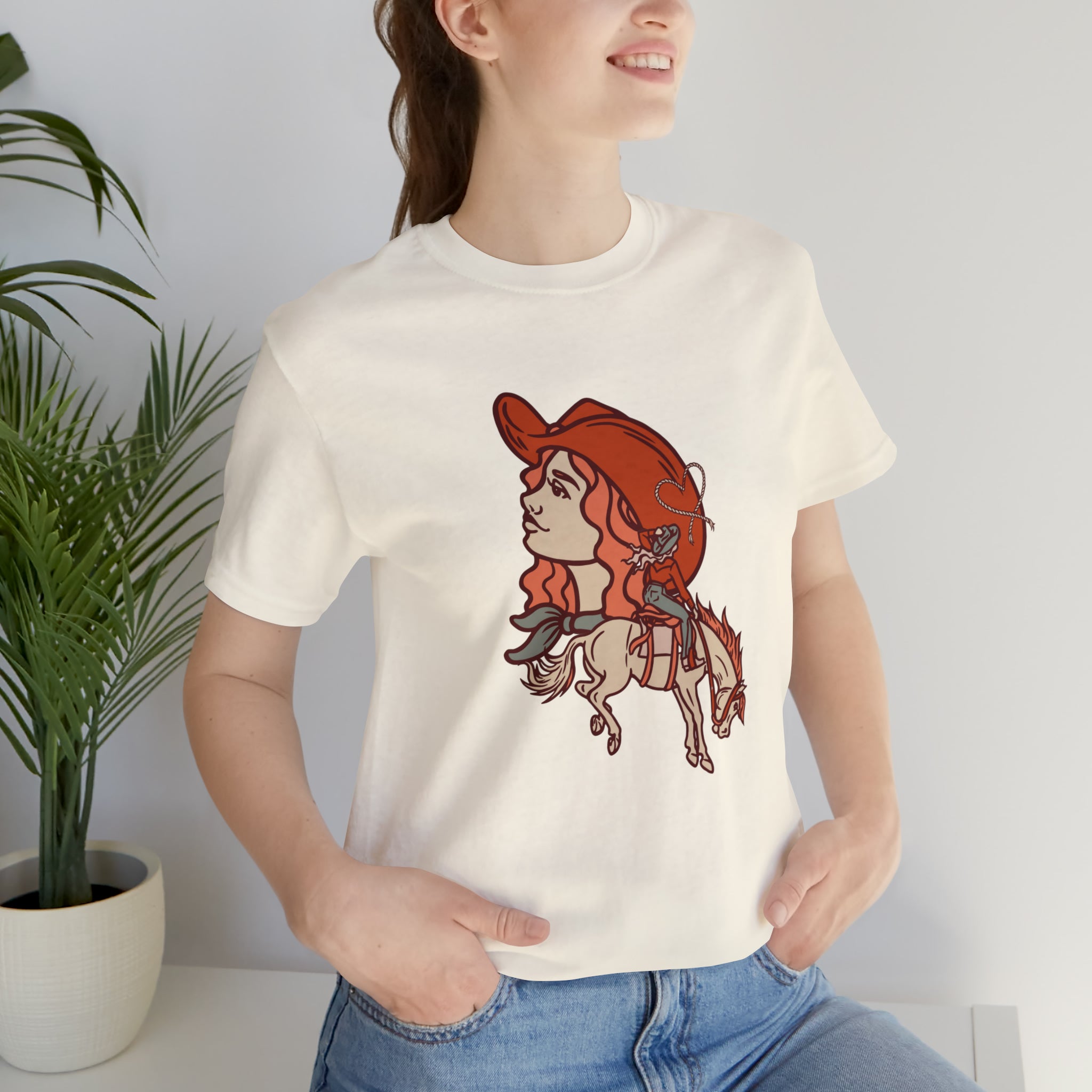 Cowgirl's Soul Short Sleeve Tee tcc graphic tee Printify Natural XS