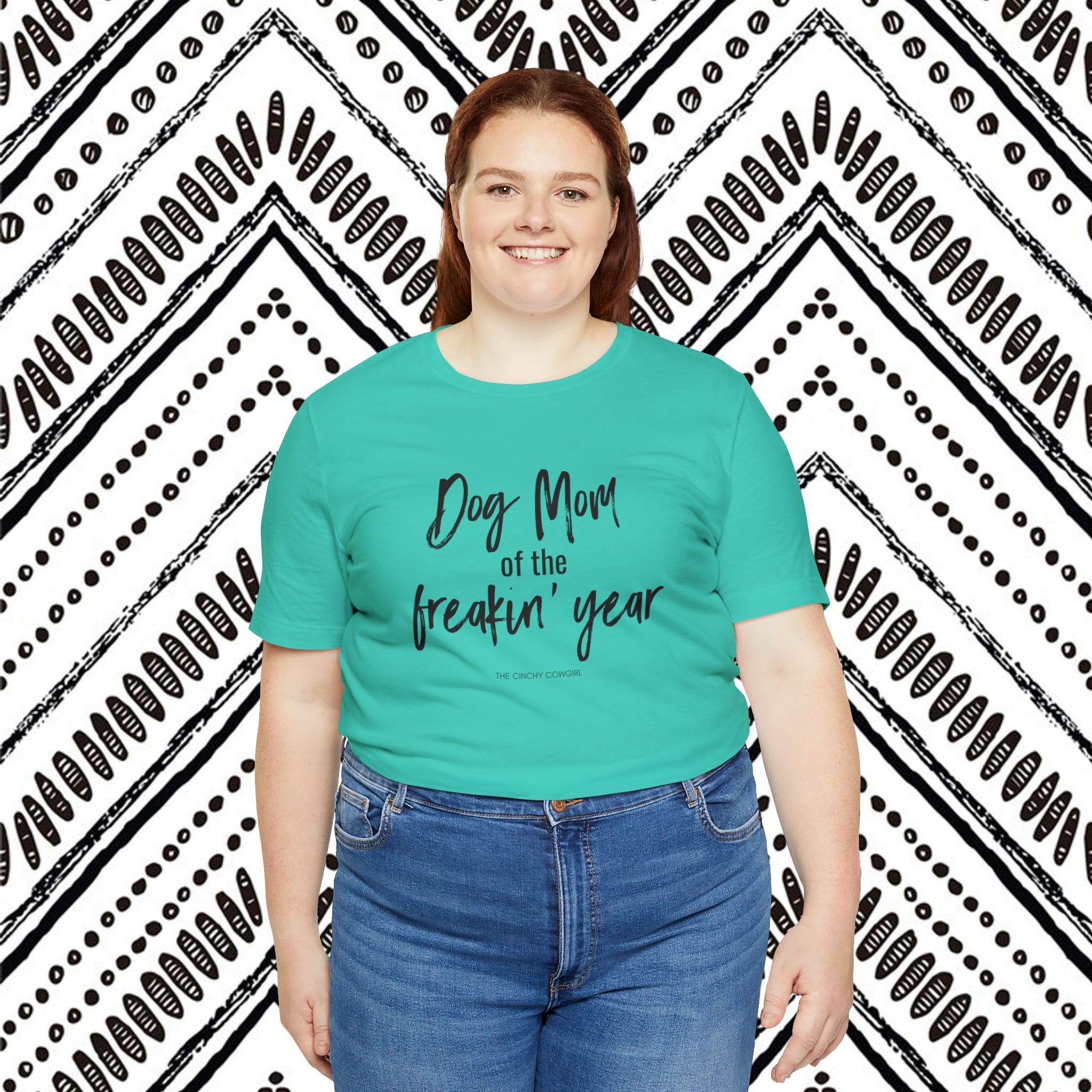 Dog Mom of the Freakin' Year Short Sleeve Tee tcc graphic tee Printify
