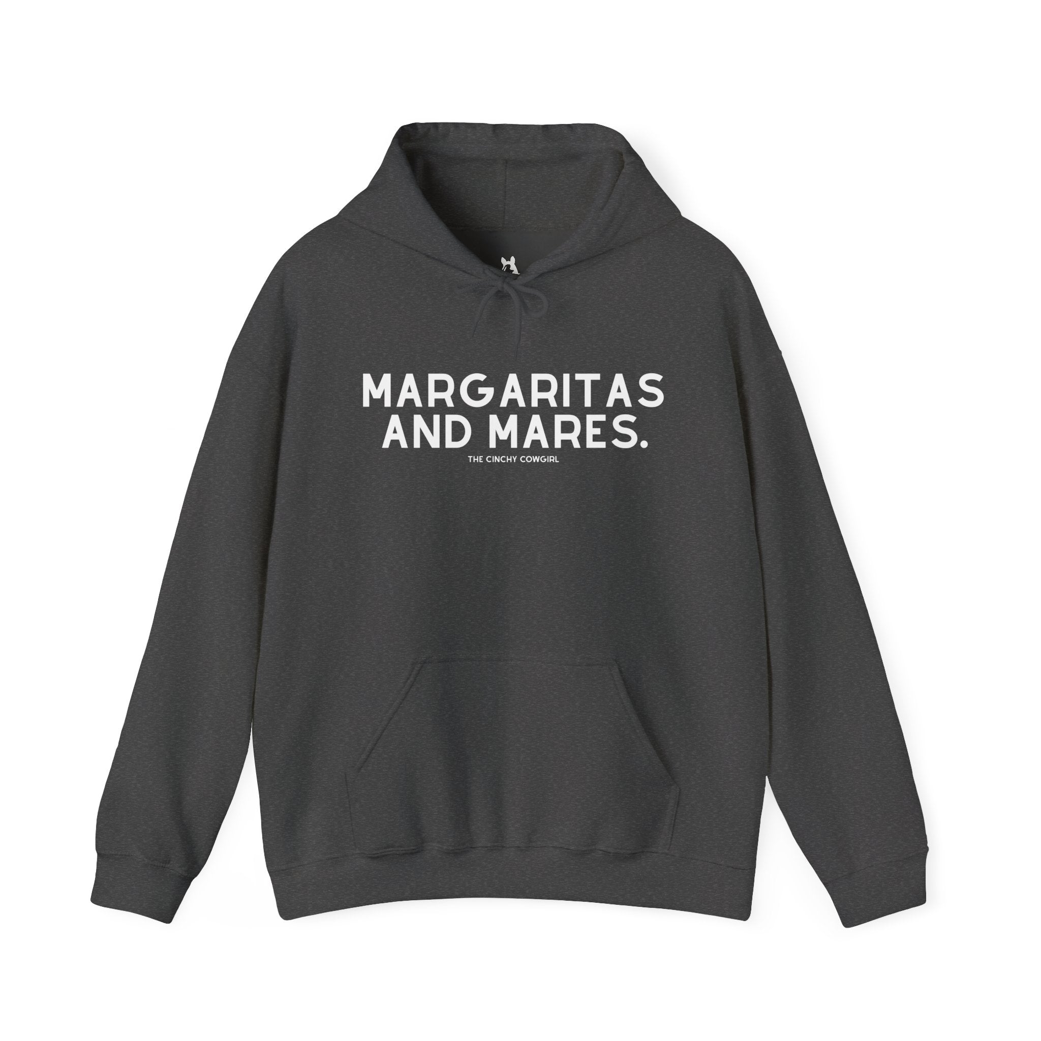 Margaritas And Mares Hoodie Hoodie The Cinchy Cowgirl - Print Dark Heather S
