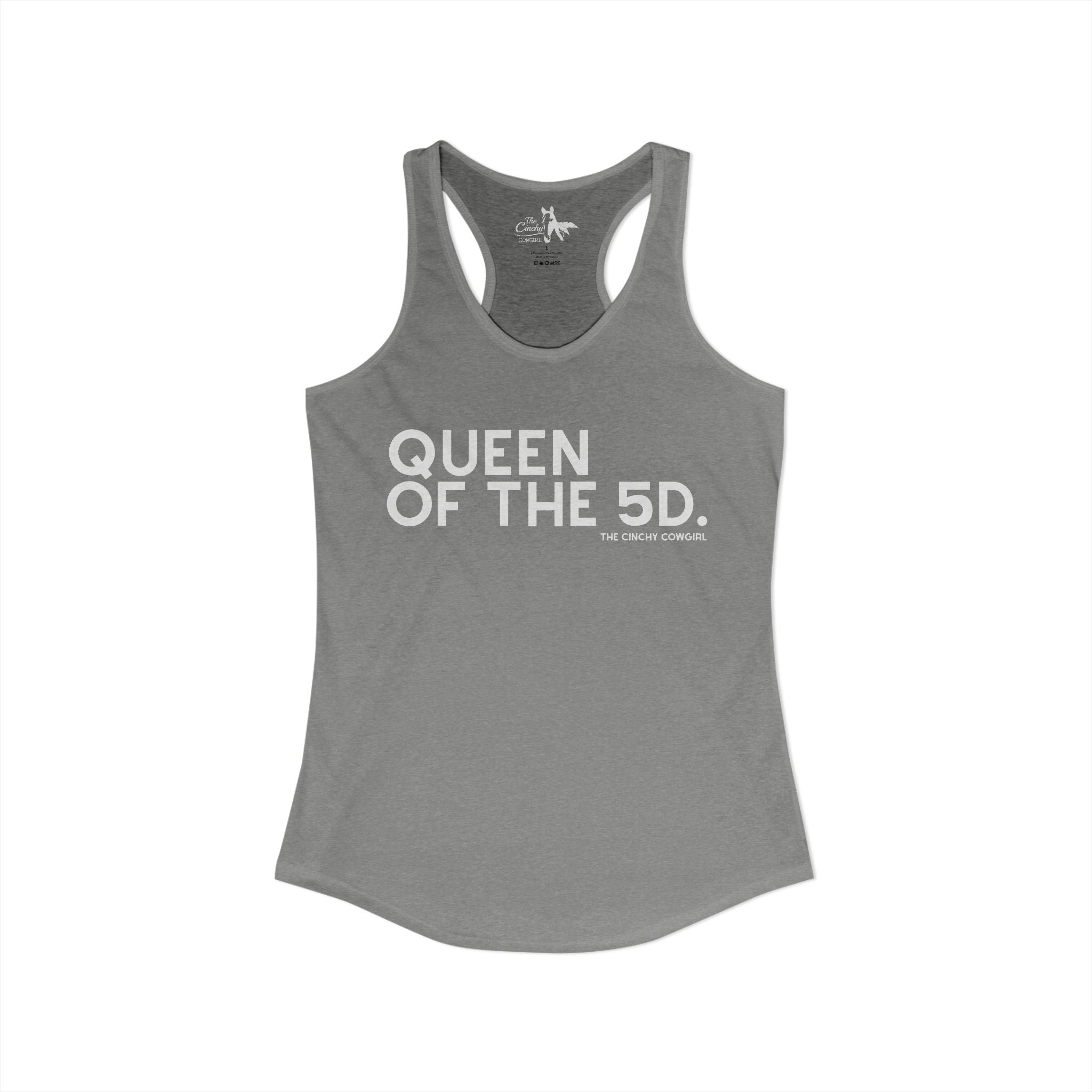 Queen Of The 5D Tank Top Tank Top The Cinchy Cowgirl - Print XS Heather Grey
