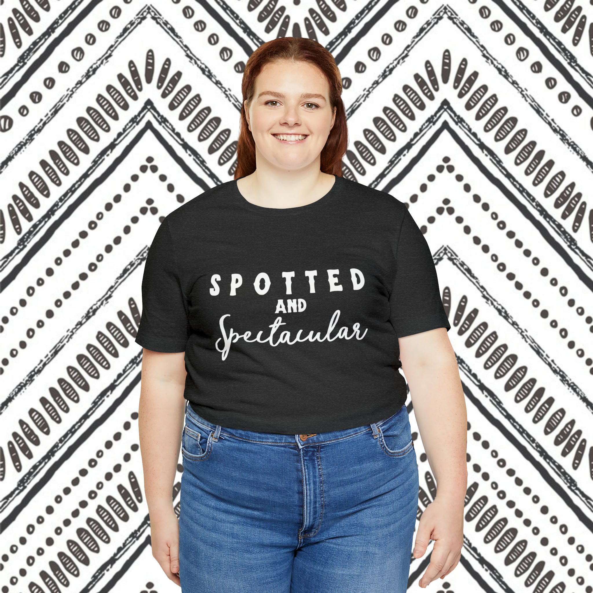 Spotted & Spectacular Short Sleeve Tee Horse Color Shirt Printify