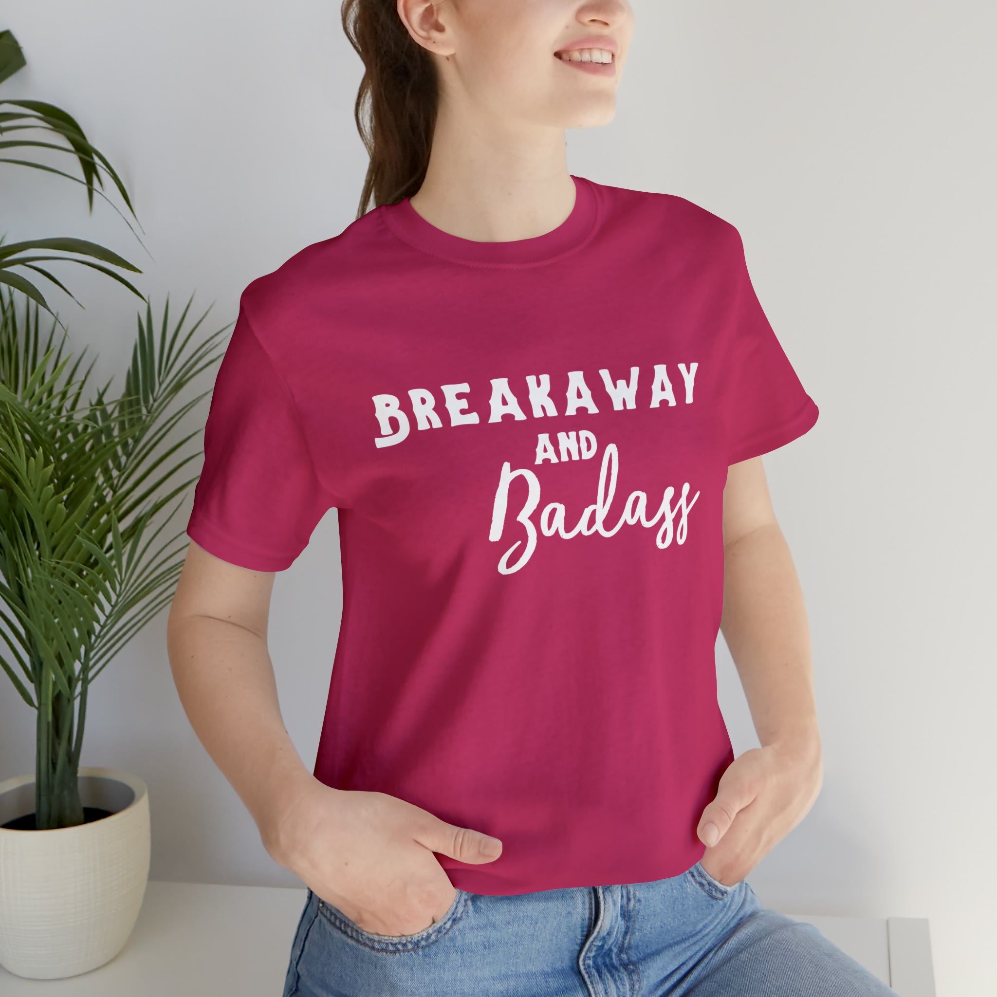 Breakaway & Badass Short Sleeve Tee Horse Riding Discipline Tee Printify Berry XS