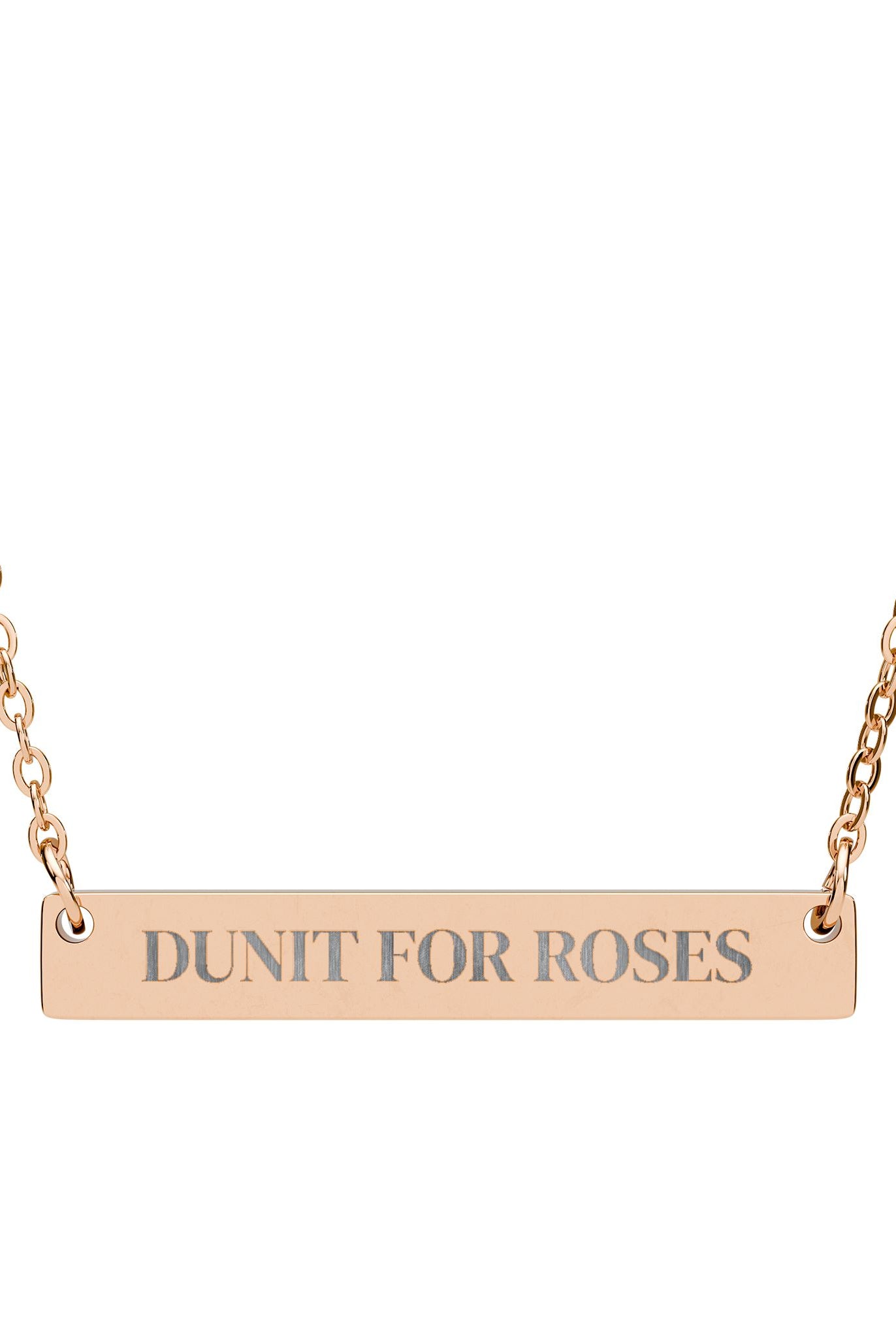 Personalized Horse Name Bar Necklace Accessories The Cinchy Cowgirl - Print One Size 18K Rose Gold PVD coating