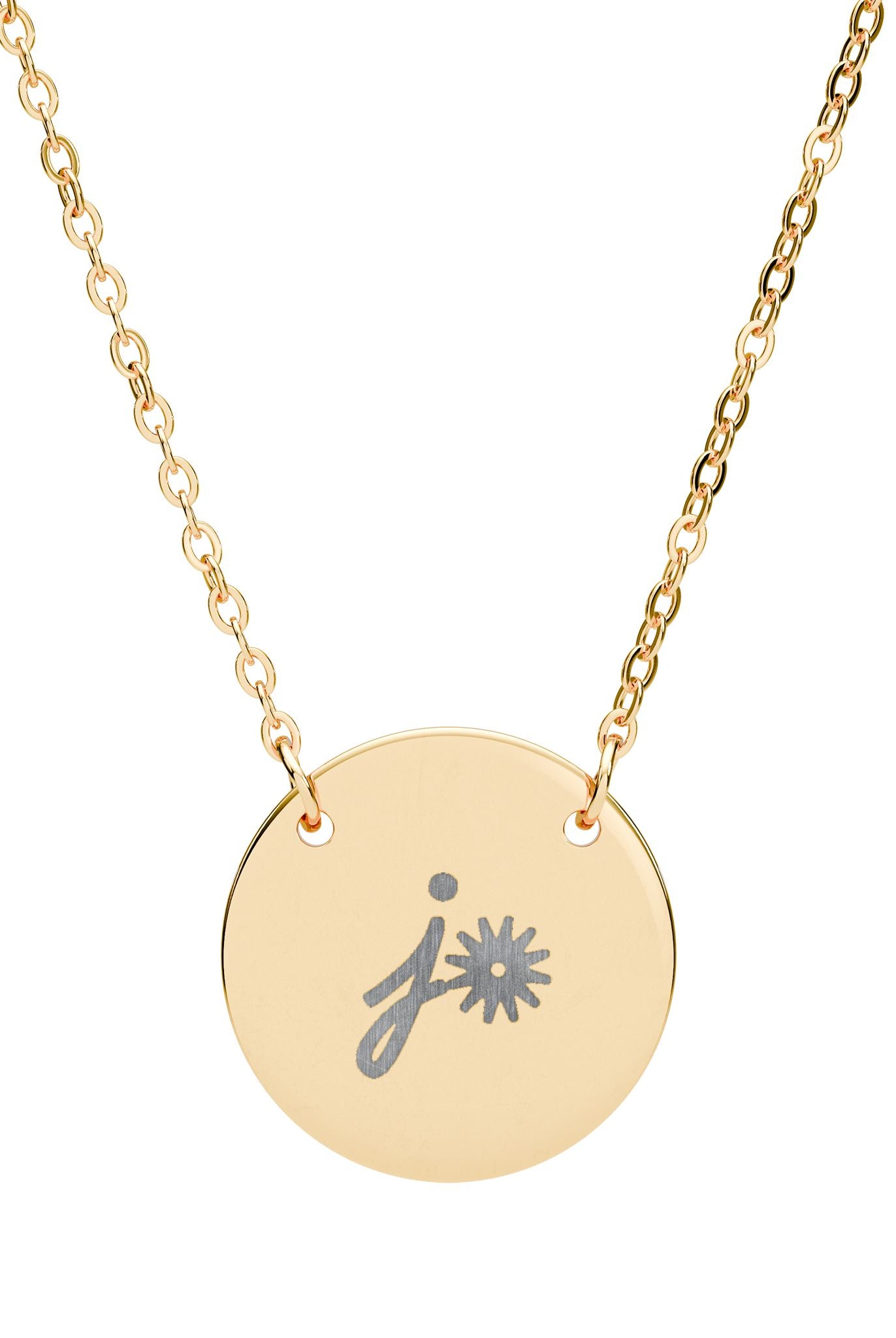 Personalized Cattle Brand Necklace Personalized Necklace The Cinchy Cowgirl - Print One Size 18K Gold PVD coating