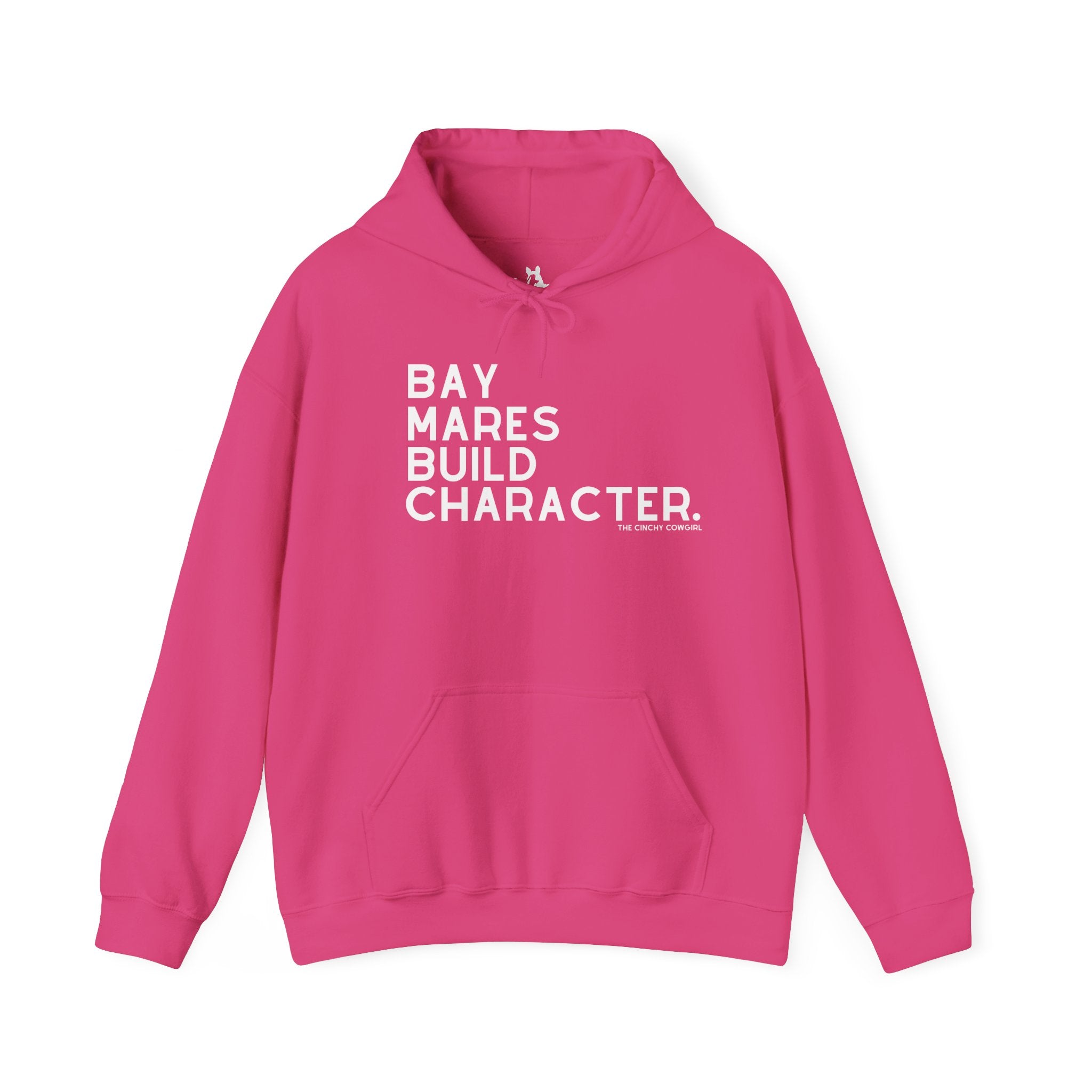 Bay Mares Build Character Hoodie Hoodie The Cinchy Cowgirl - Print Heliconia S
