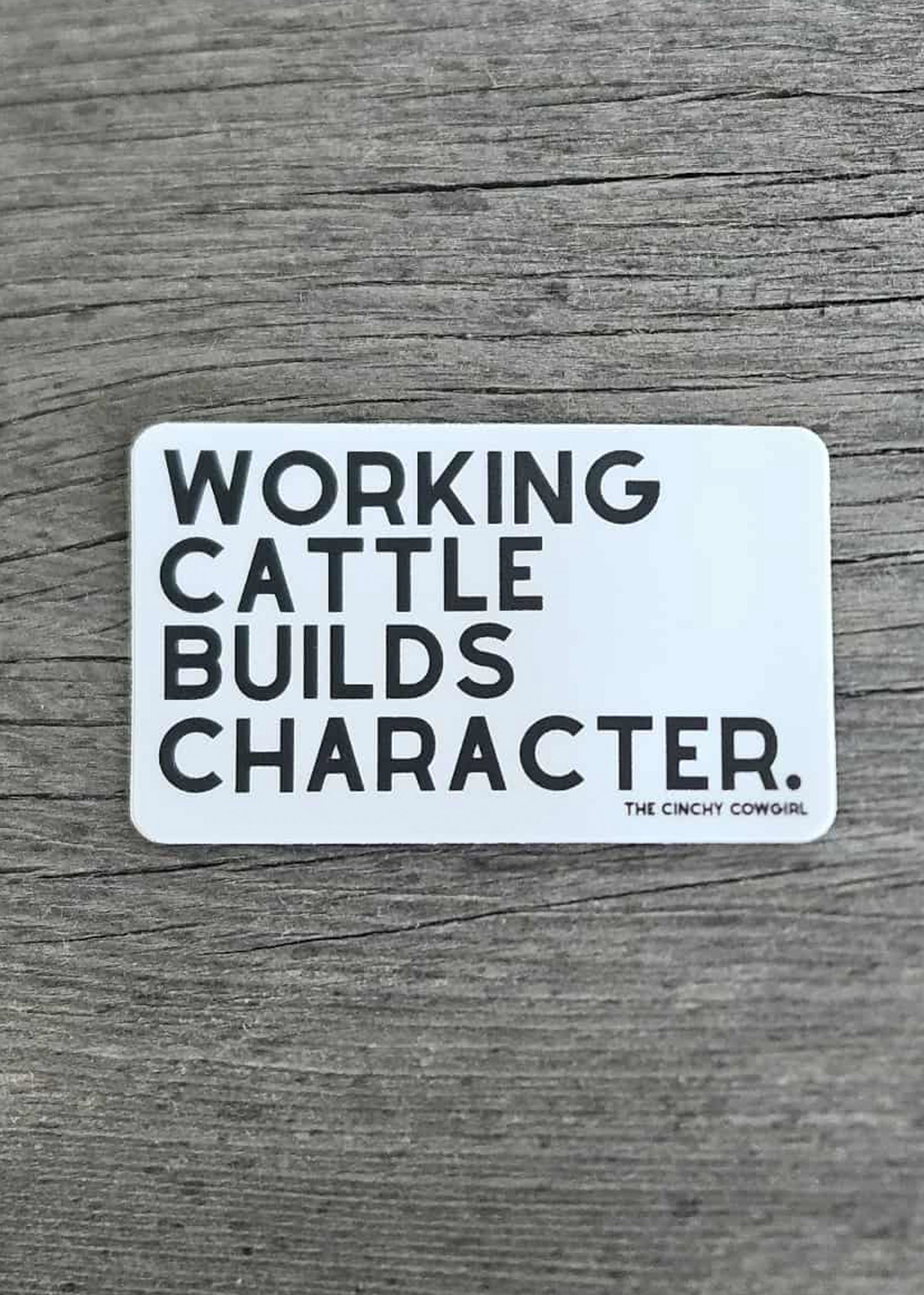 Working Cattle Builds Vocabulary Sticker Sticker The Cinchy Cowgirl