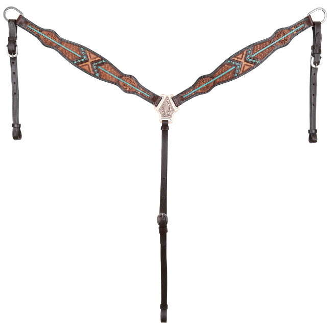 Arrow Ridge One Ear Headstall and Breastcollar Set headstall set Shiloh