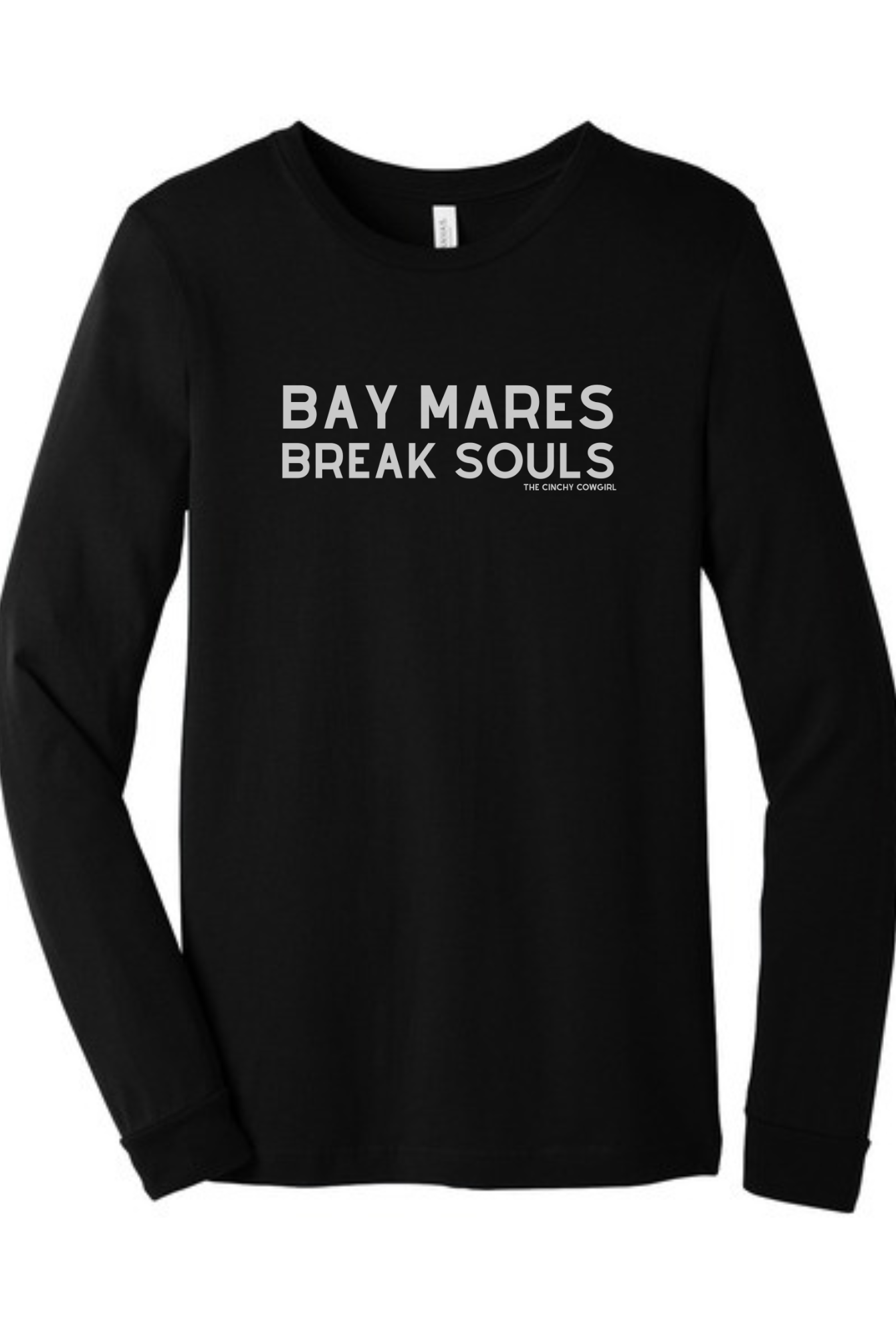 Bay Mares Break Souls Long Sleeve Graphic Tee Long Sleeve Graphic Tee The Cinchy Cowgirl Black Small