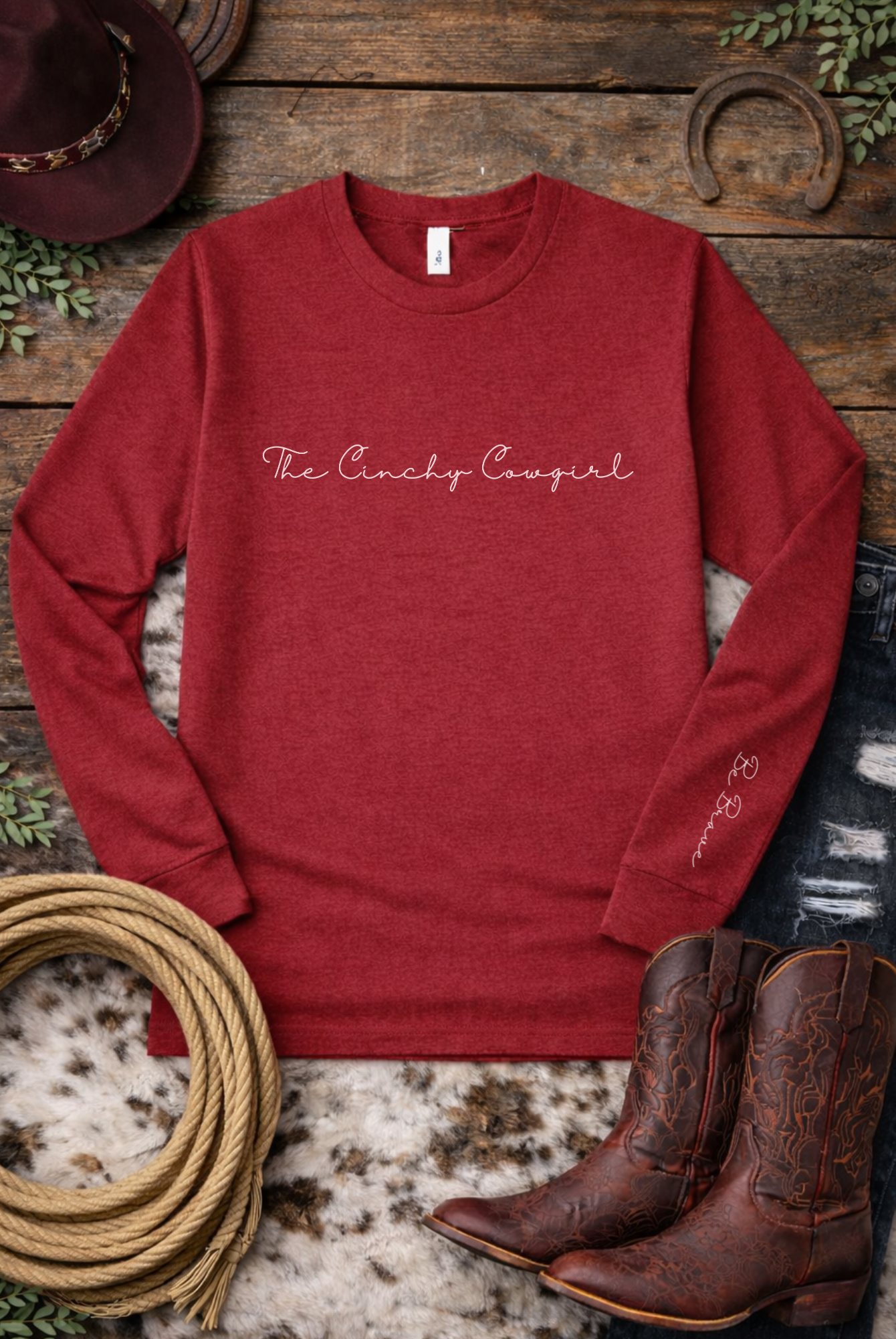 Be Brave Long Sleeve Graphic Tee graphic tee long sleeve The Cinchy Cowgirl