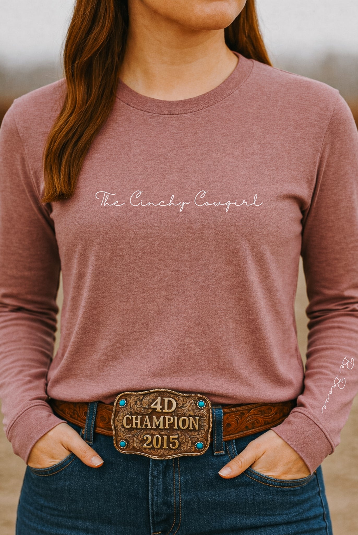 Be Brave Long Sleeve Graphic Tee graphic tee long sleeve The Cinchy Cowgirl
