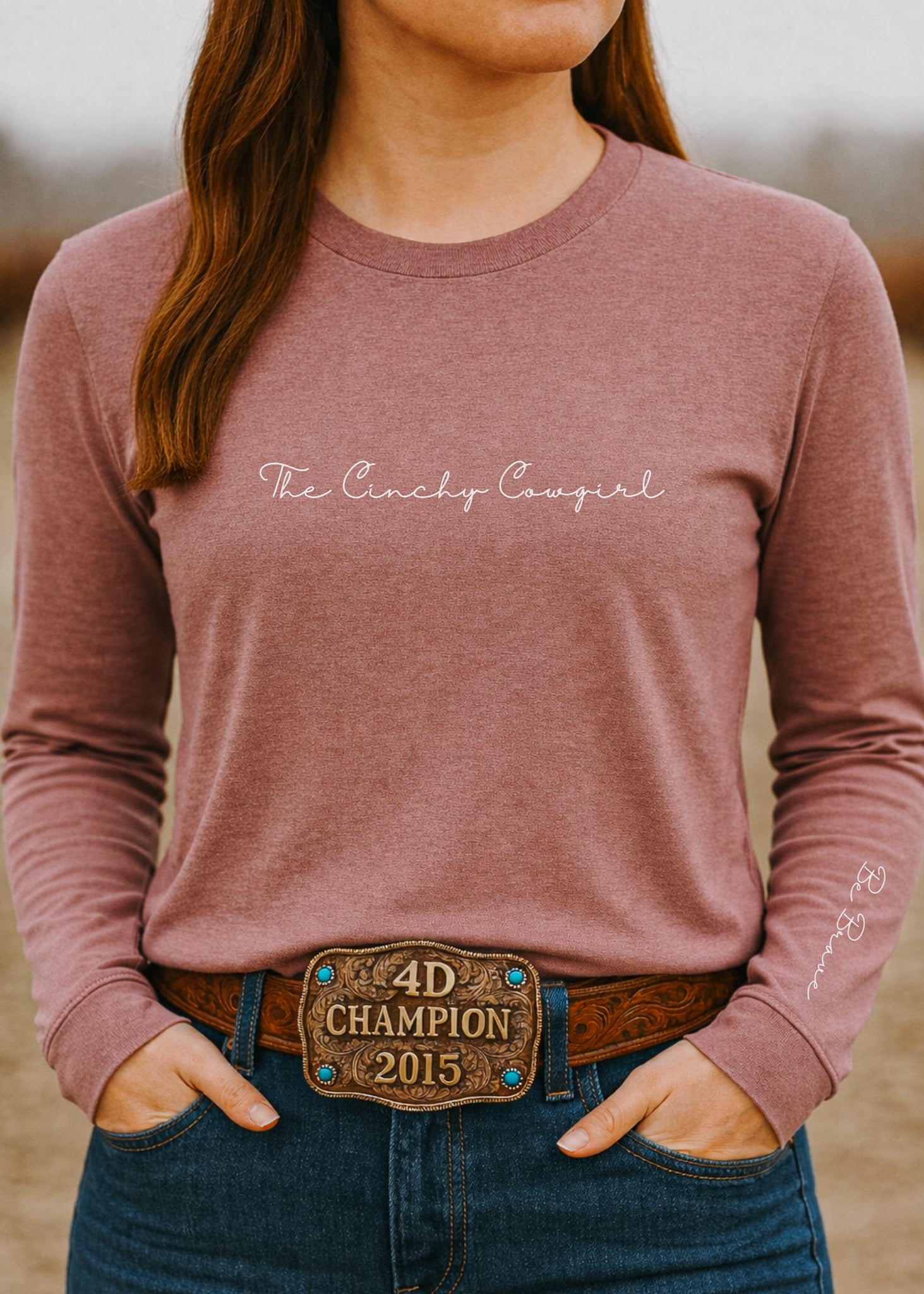 Be Brave Long Sleeve Graphic Tee graphic tee long sleeve The Cinchy Cowgirl