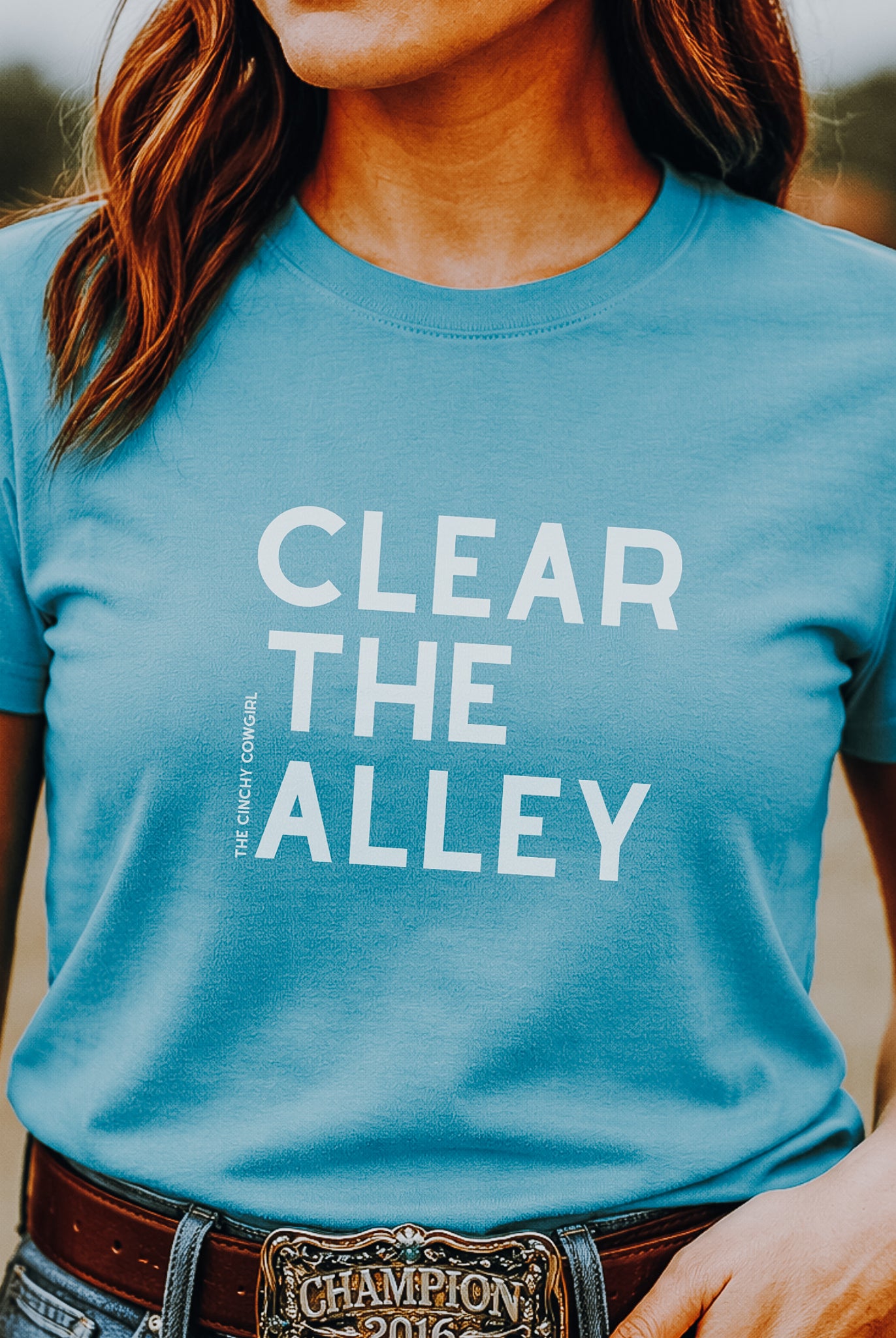 Clear The Alley Short Sleeve Graphic Tee Short Sleeve Graphic Tee The Cinchy Cowgirl