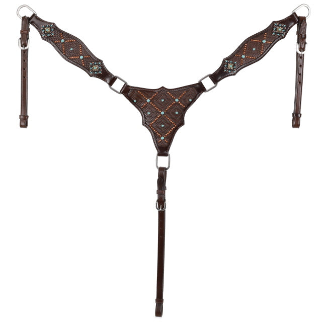 Cowboy's Weave One Ear Headstall and Breastcollar Set headstall set Shiloh