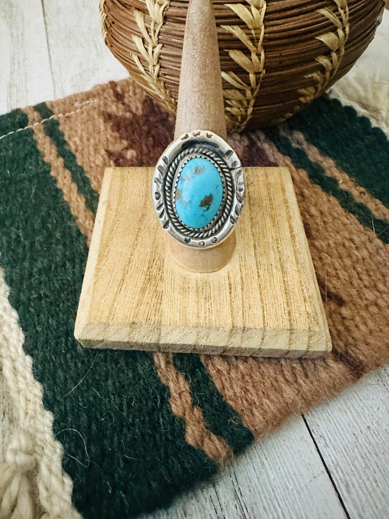 Size 9 Blue Chic Ring NT jewelry Handmade   