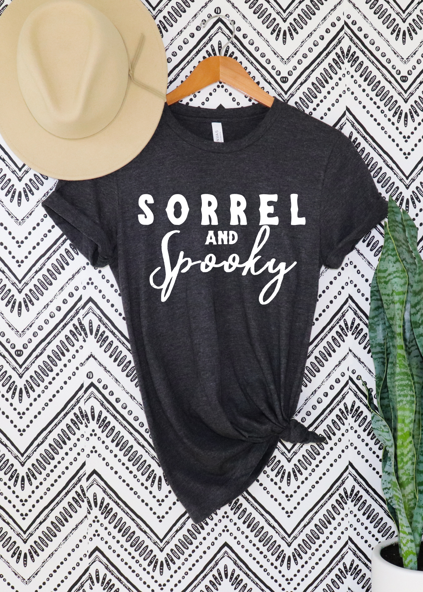 Sorrel & Spooky Short Sleeve Tee Horse Color Shirt Printify