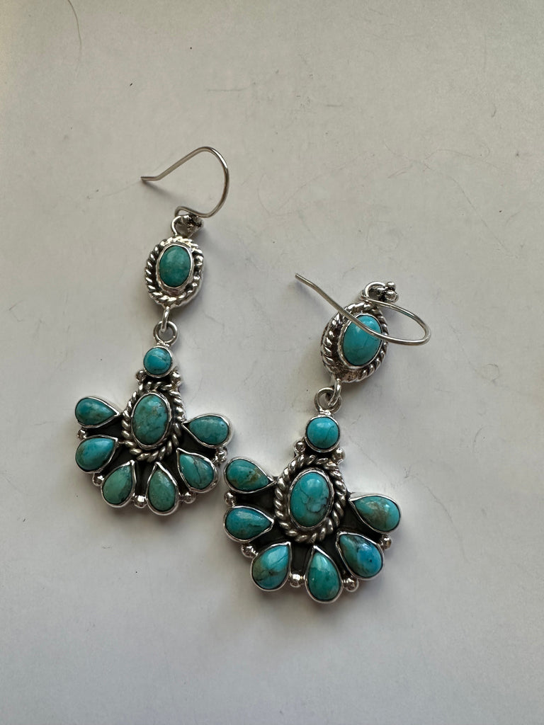 Turquoise Candy  Dangles NT jewelry Nizhoni Traders LLC   