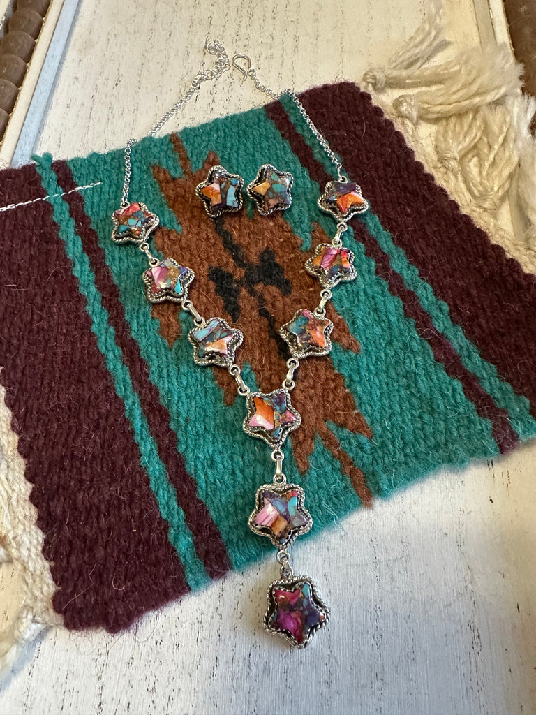 Purple Dream Necklace & Earring Set NT jewelry Nizhoni Traders LLC   