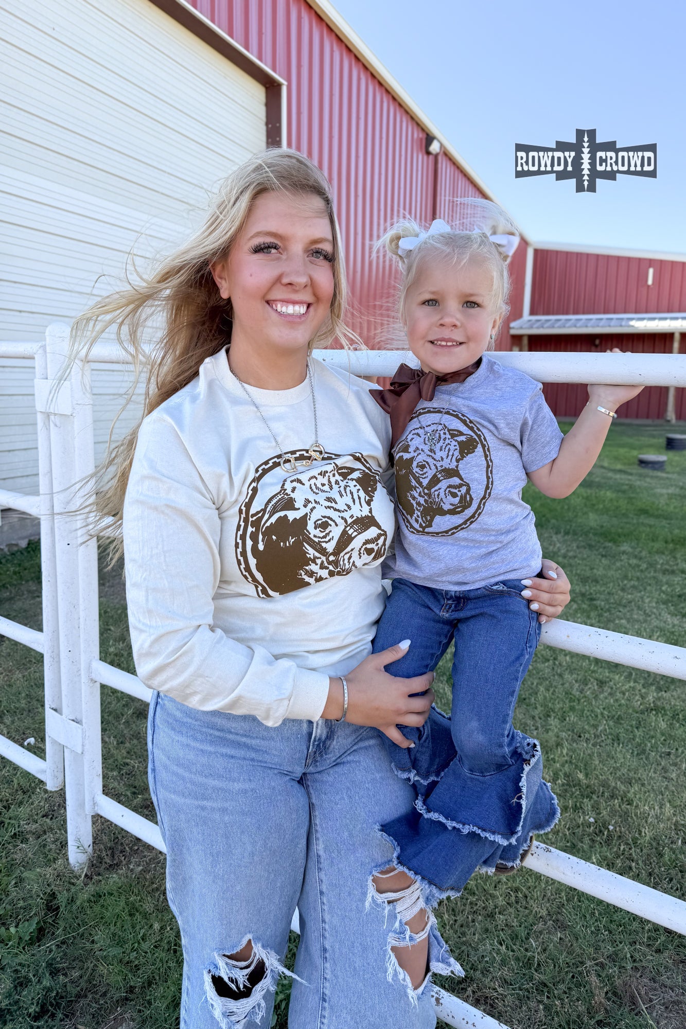 Happy Hereford Long Sleeve Tee Graphic Tee Rowdy Crowd Clothing