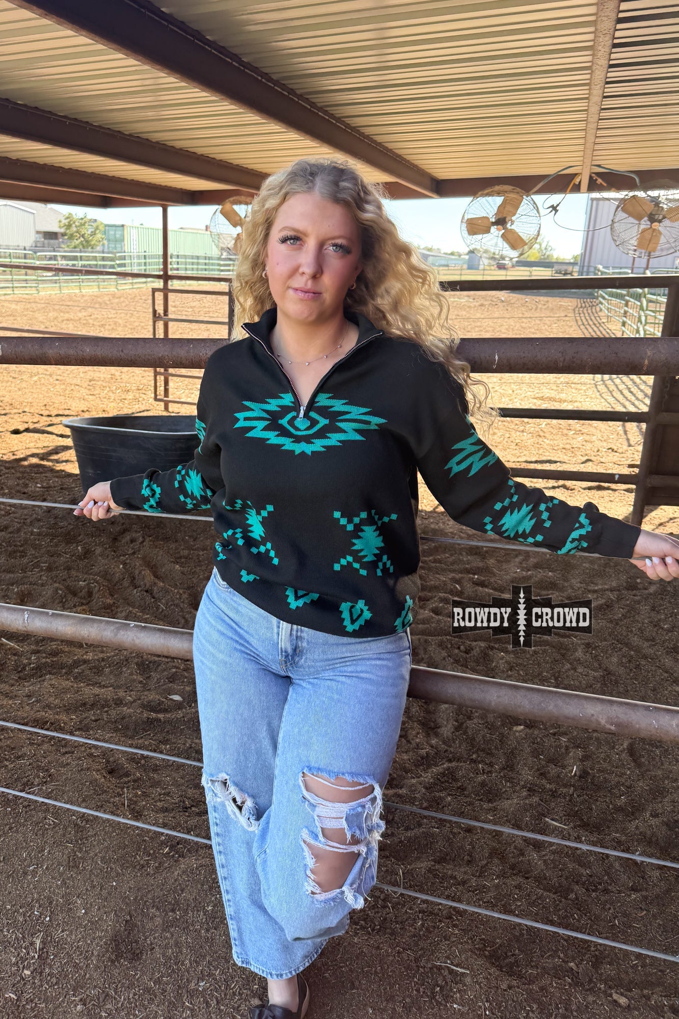 BLACK Calhoun Pullover Pullover Rowdy Crowd Clothing