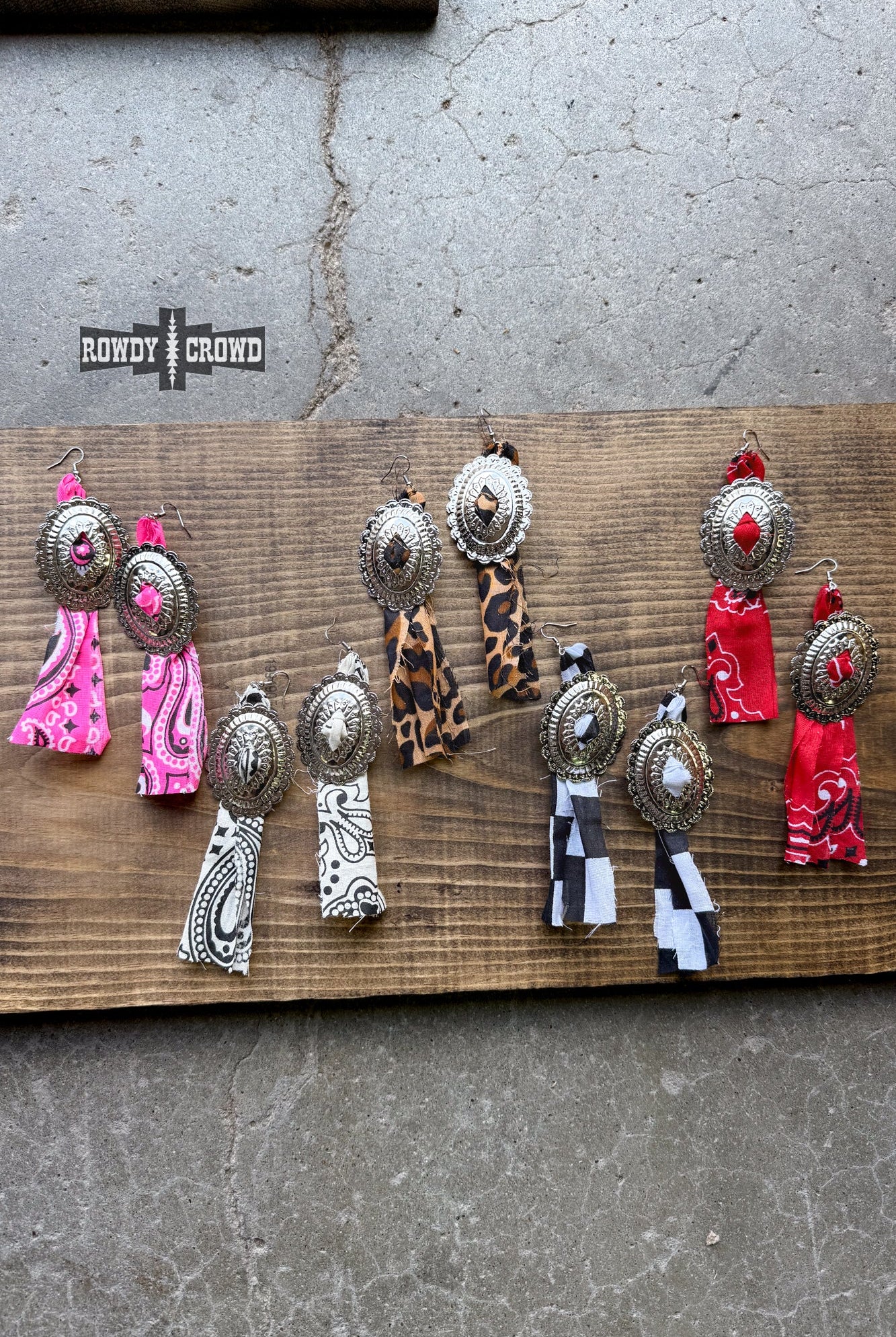 Concho Rodeo Earrings Earrings Rowdy Crowd Clothing
