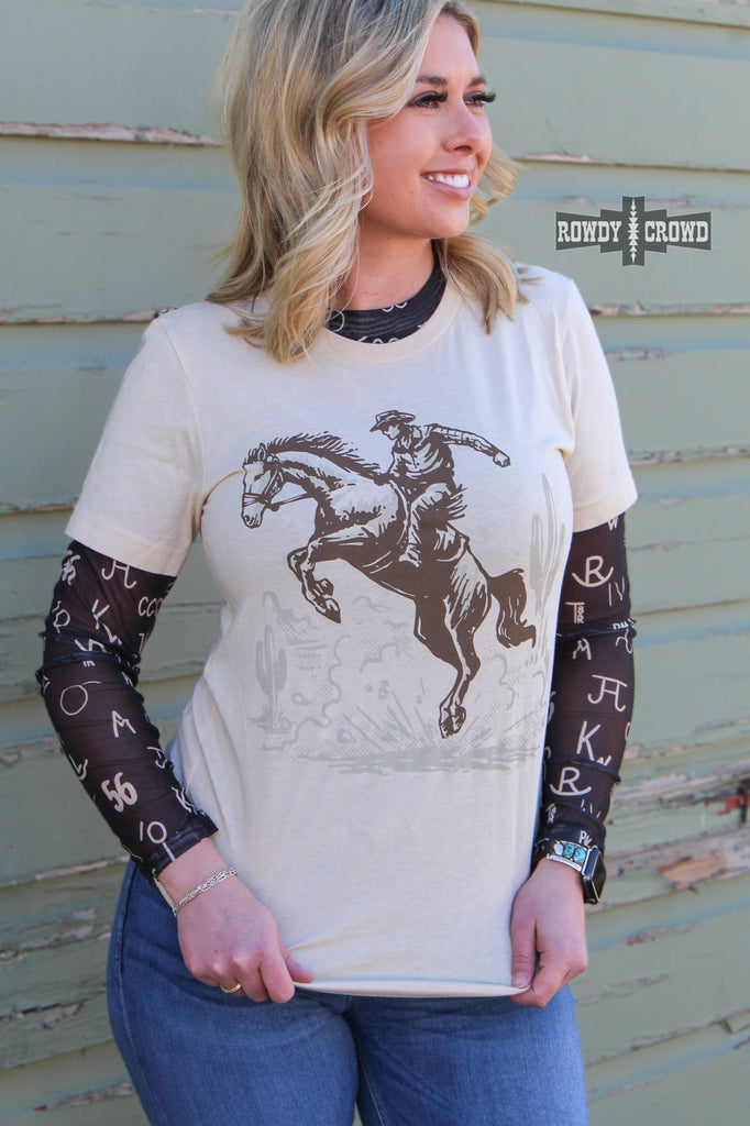 Bronc Buster Tee Graphic Tee Rowdy Crowd Clothing   