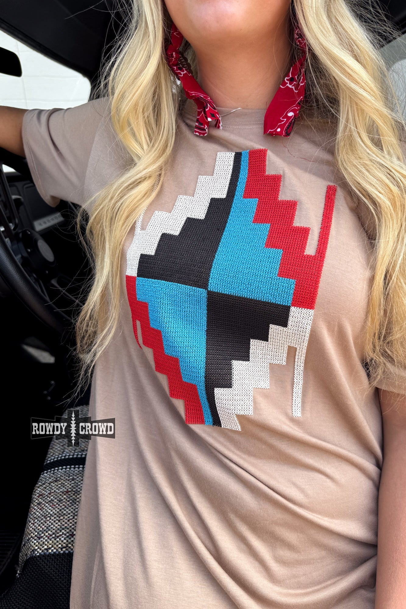 Alamosa Aztec Dress Dresses Rowdy Crowd Clothing