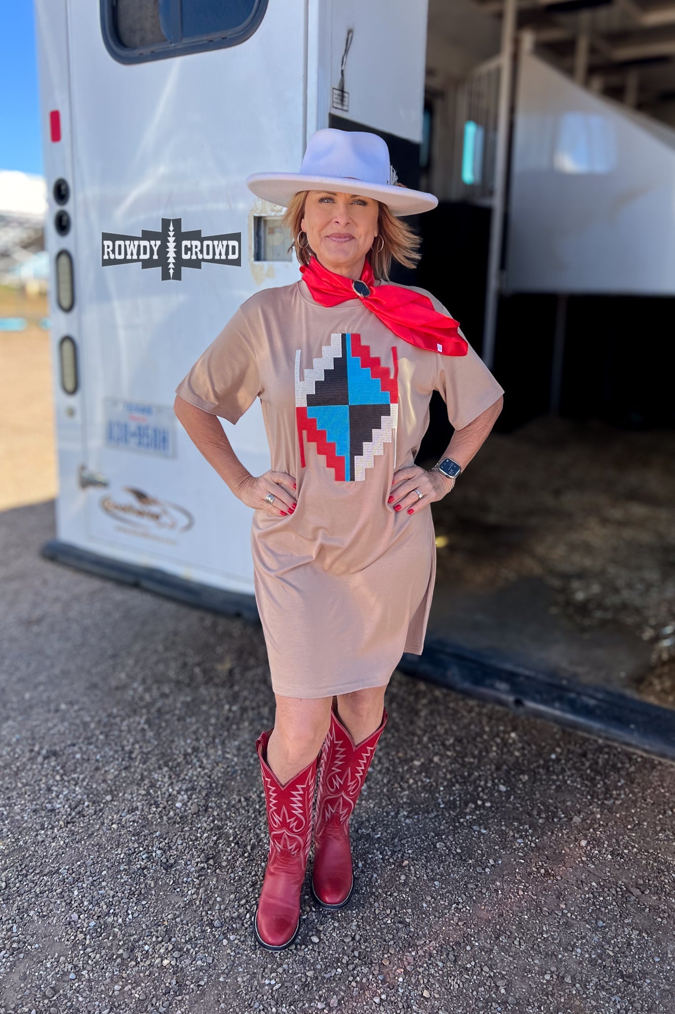 Alamosa Aztec Dress Dresses Rowdy Crowd Clothing