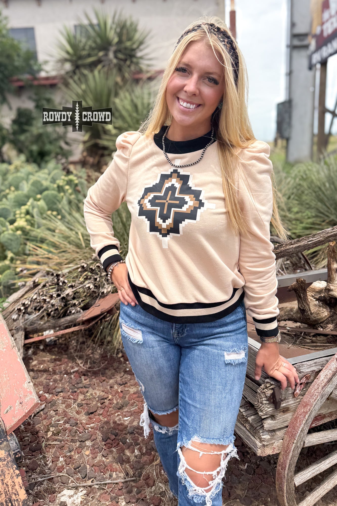 Catoosa Top Long Sleeve Top Rowdy Crowd Clothing