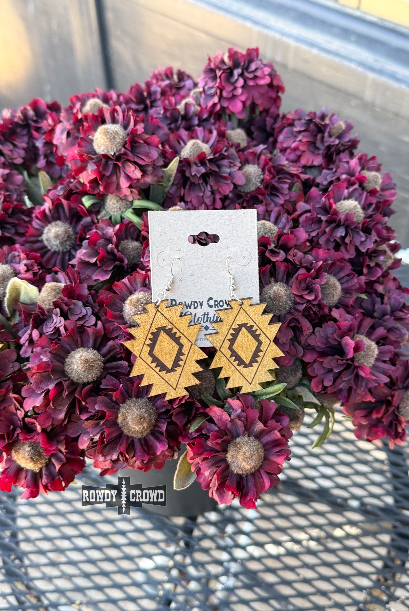 Aztec Cowgirl Earrings Earrings Rowdy Crowd Clothing