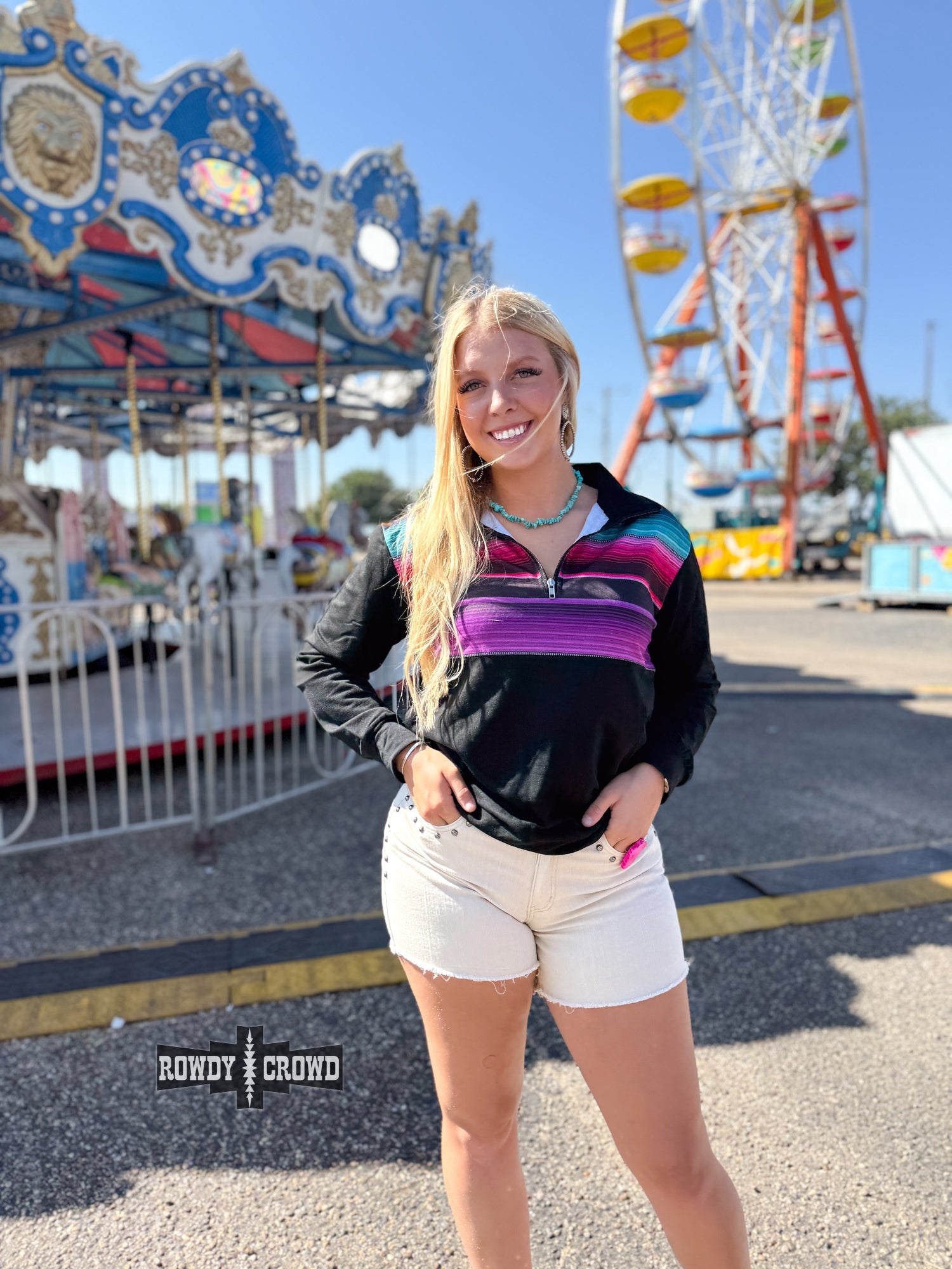 Gaucho Half Zip Pullover Rowdy Crowd Clothing