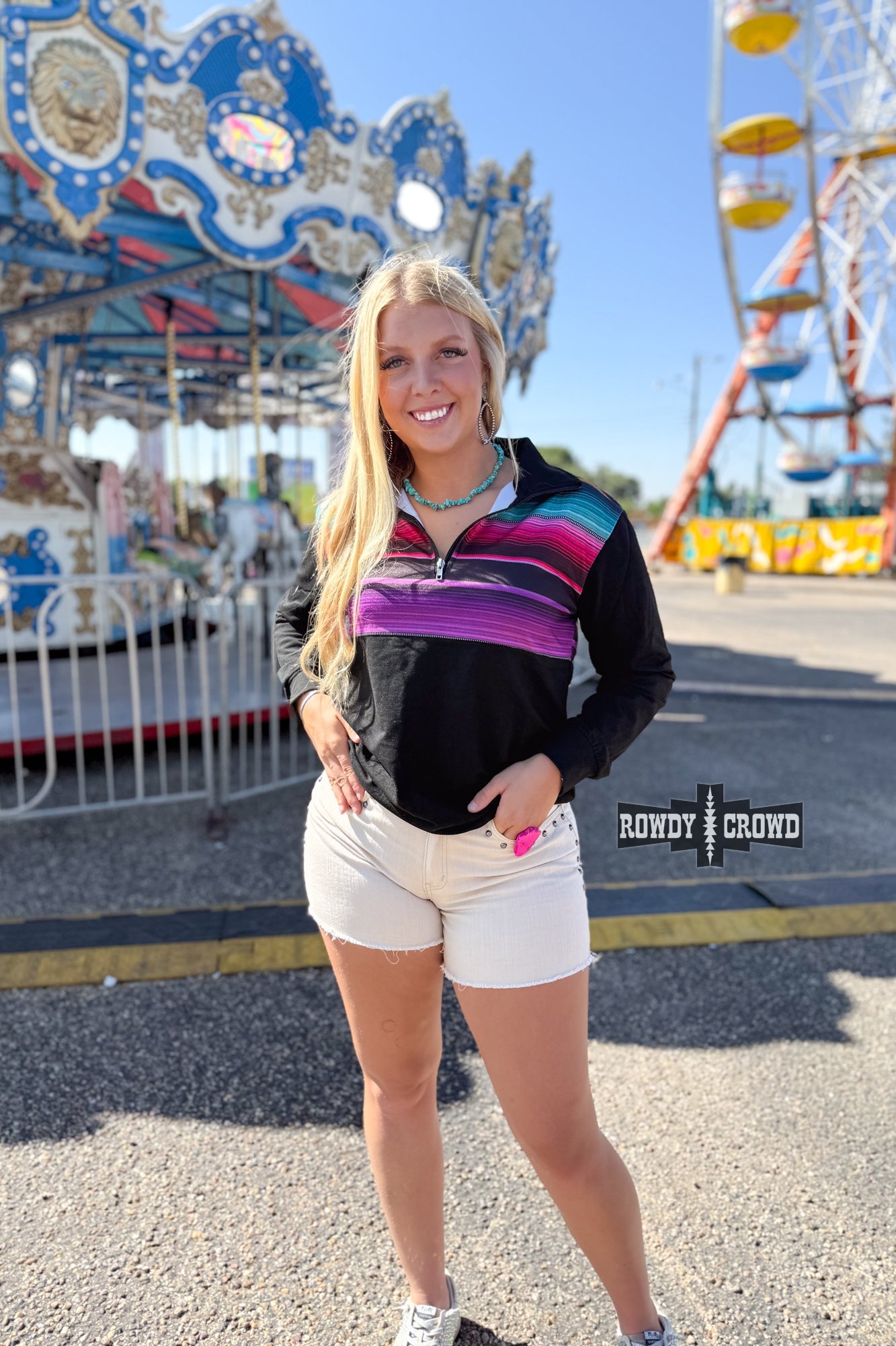 Gaucho Half Zip Pullover Rowdy Crowd Clothing