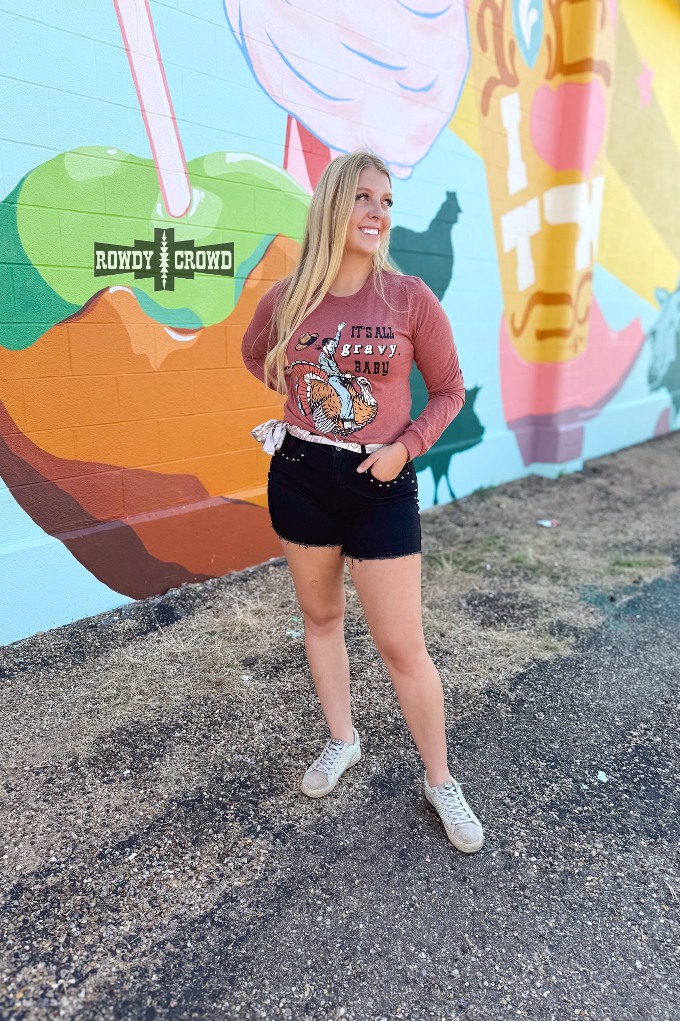 Gravy Baby Long Sleeve Tee Graphic Tee Rowdy Crowd Clothing