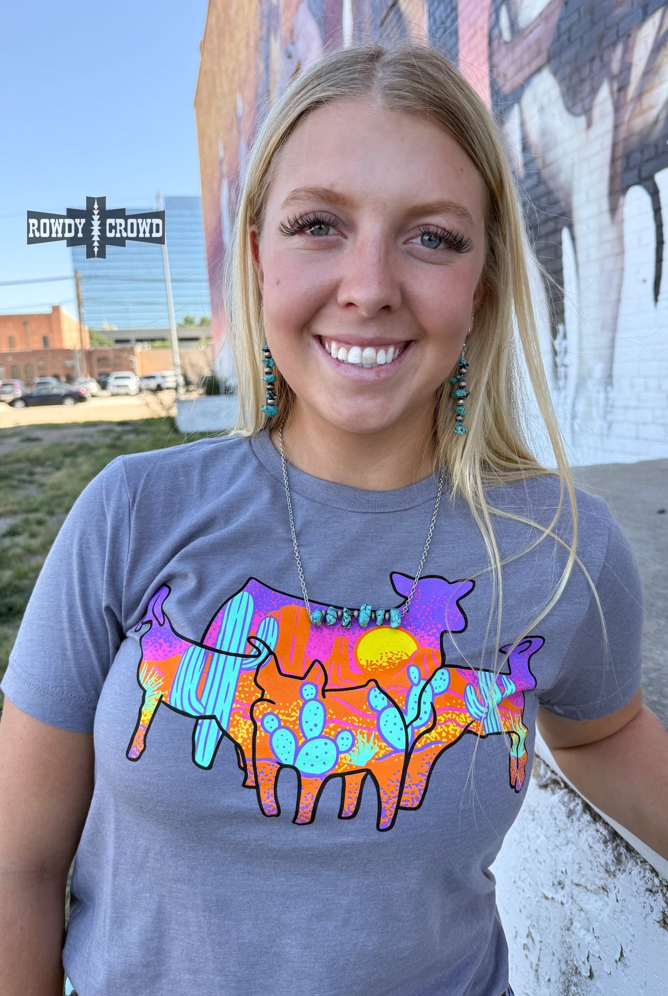 Rock 'Em Earrings Earrings Rowdy Crowd Clothing