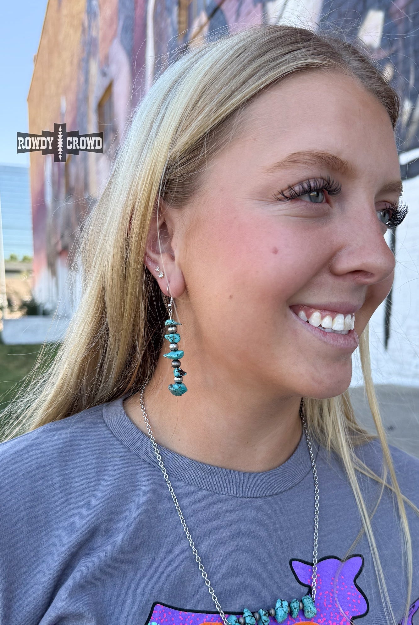 Rock 'Em Earrings Earrings Rowdy Crowd Clothing