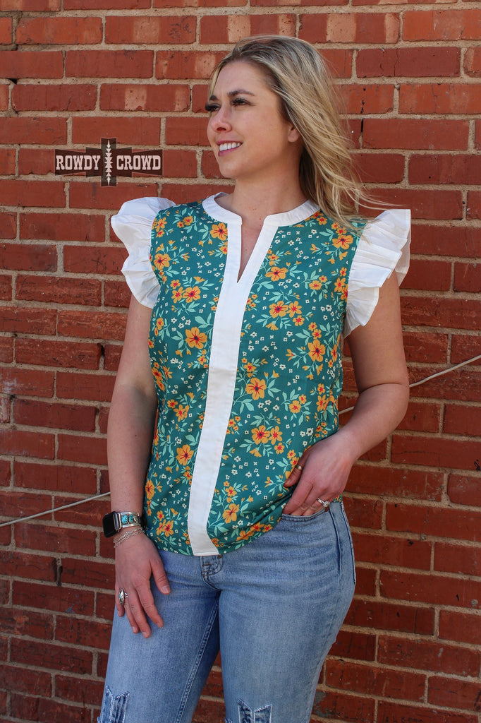 Full Bloom Blouse blouse Rowdy Crowd Clothing   