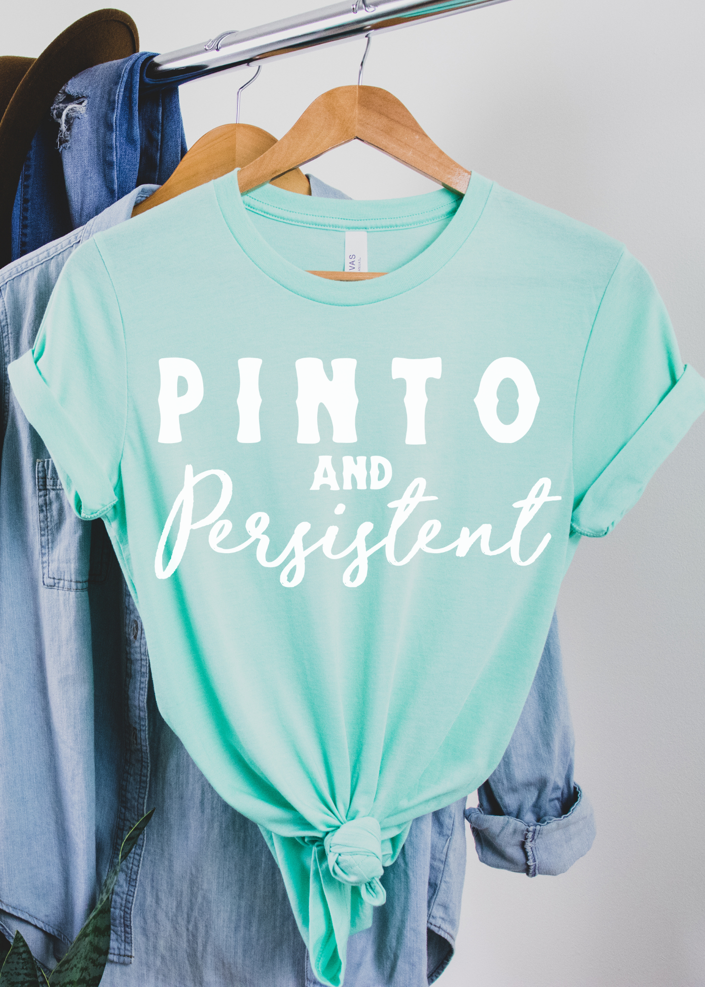 Pinto & Persistent Short Sleeve Tee Horse Color Shirt Printify Mint XS