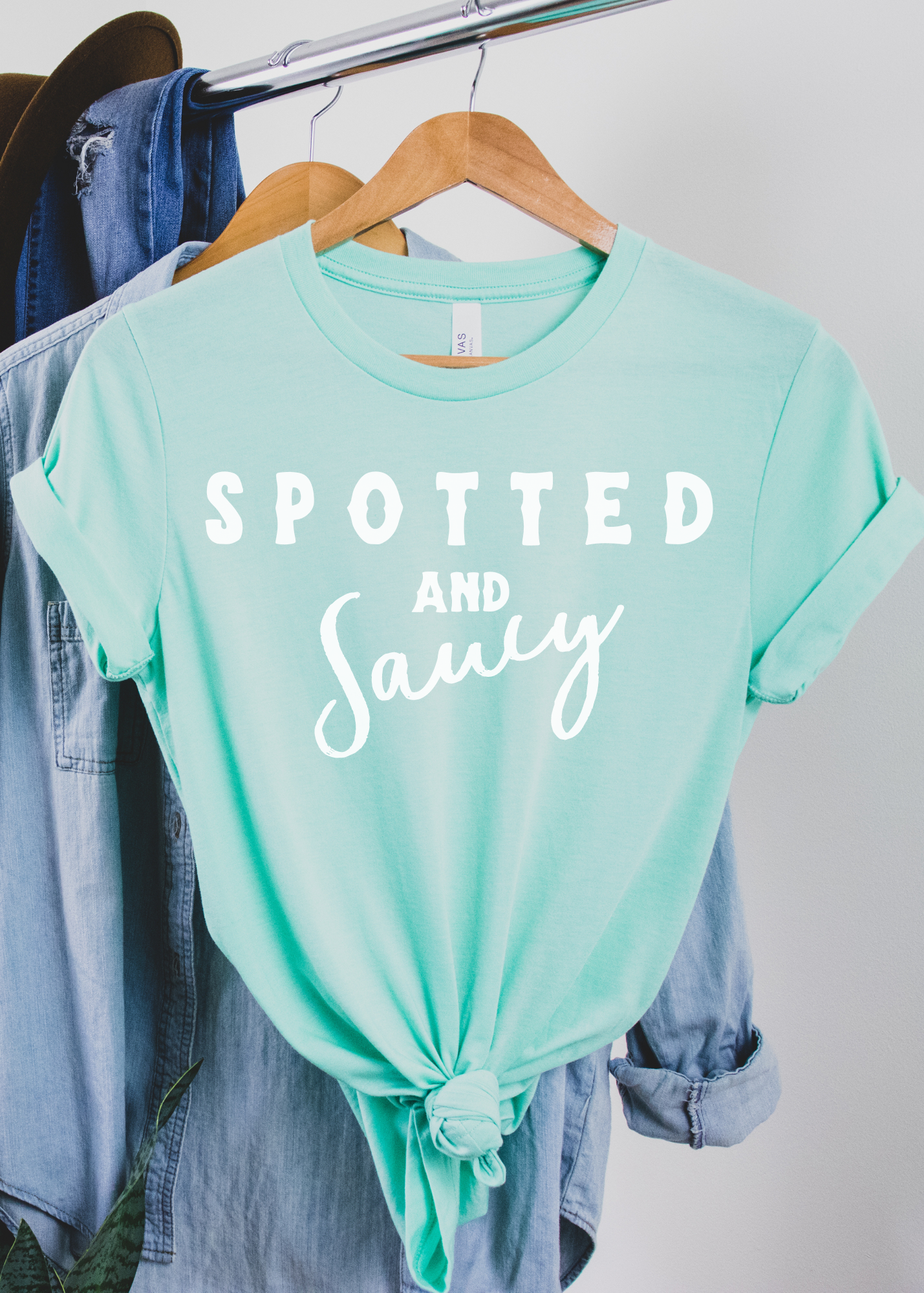 Spotted & Saucy Short Sleeve Tee Horse Color Shirt Printify