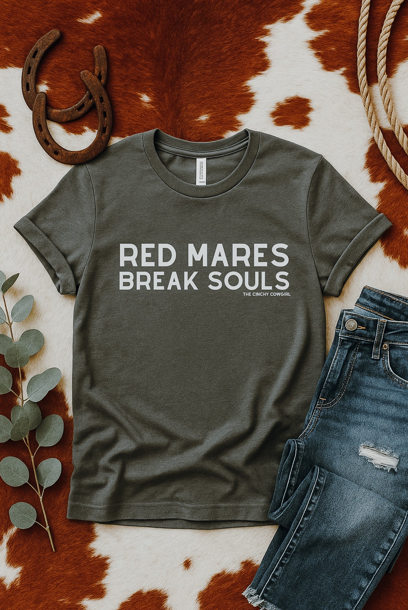 Red Mares Break Souls Graphic Tee Short Sleeve Graphic Tee The Cinchy Cowgirl