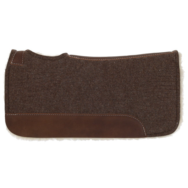 31" X 32" X 1" Brown Wool Felt Saddle Pad saddle pad Shiloh