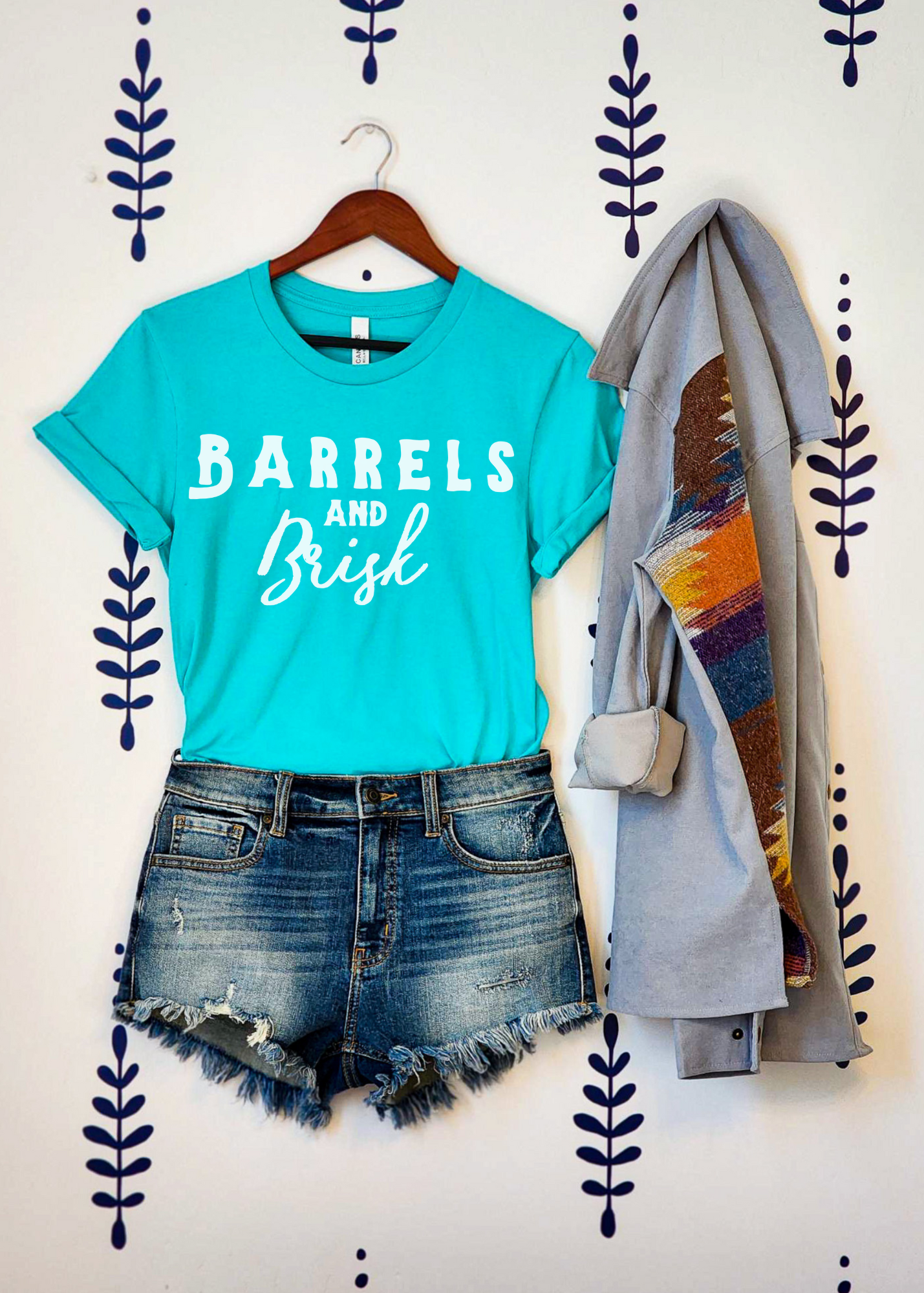 Barrels & Brisk Short Sleeve Tee Horse Riding Discipline Tee Printify