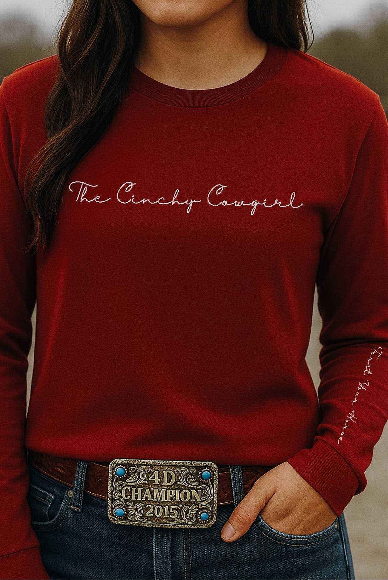 Trust Your Horse Long Sleeve Graphic Tee graphic tee long sleeve The Cinchy Cowgirl