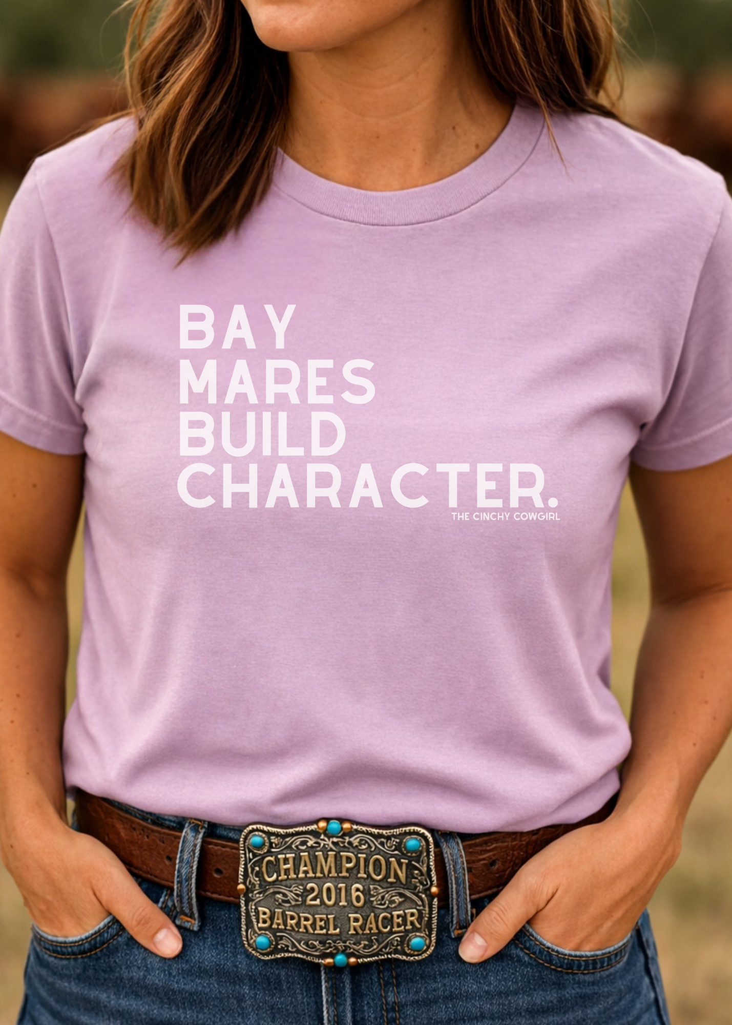 Bay Mares Build Character Short Sleeve Graphic Tee Short Sleeve Graphic Tee The Cinchy Cowgirl