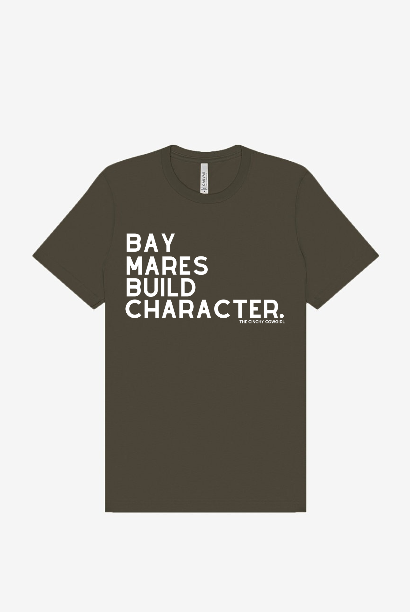 Bay Mares Build Character Short Sleeve Graphic Tee Short Sleeve Graphic Tee The Cinchy Cowgirl