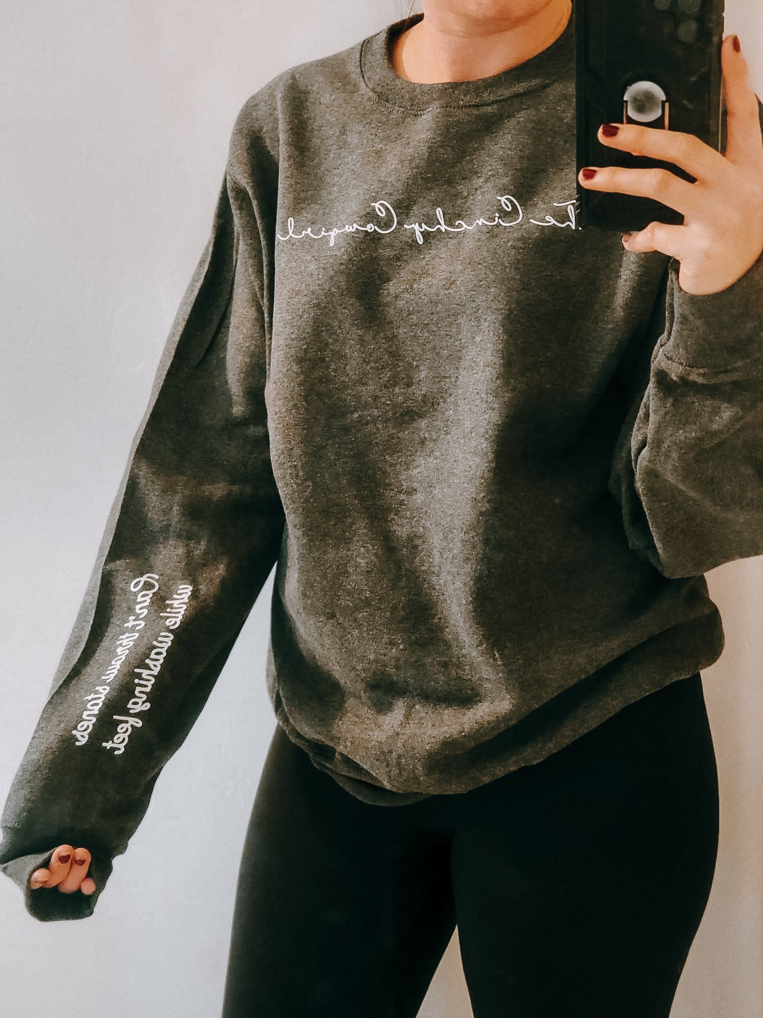 Can't Throw Stones Fleece Pullover Graphic Sweatshirt The Cinchy Cowgirl