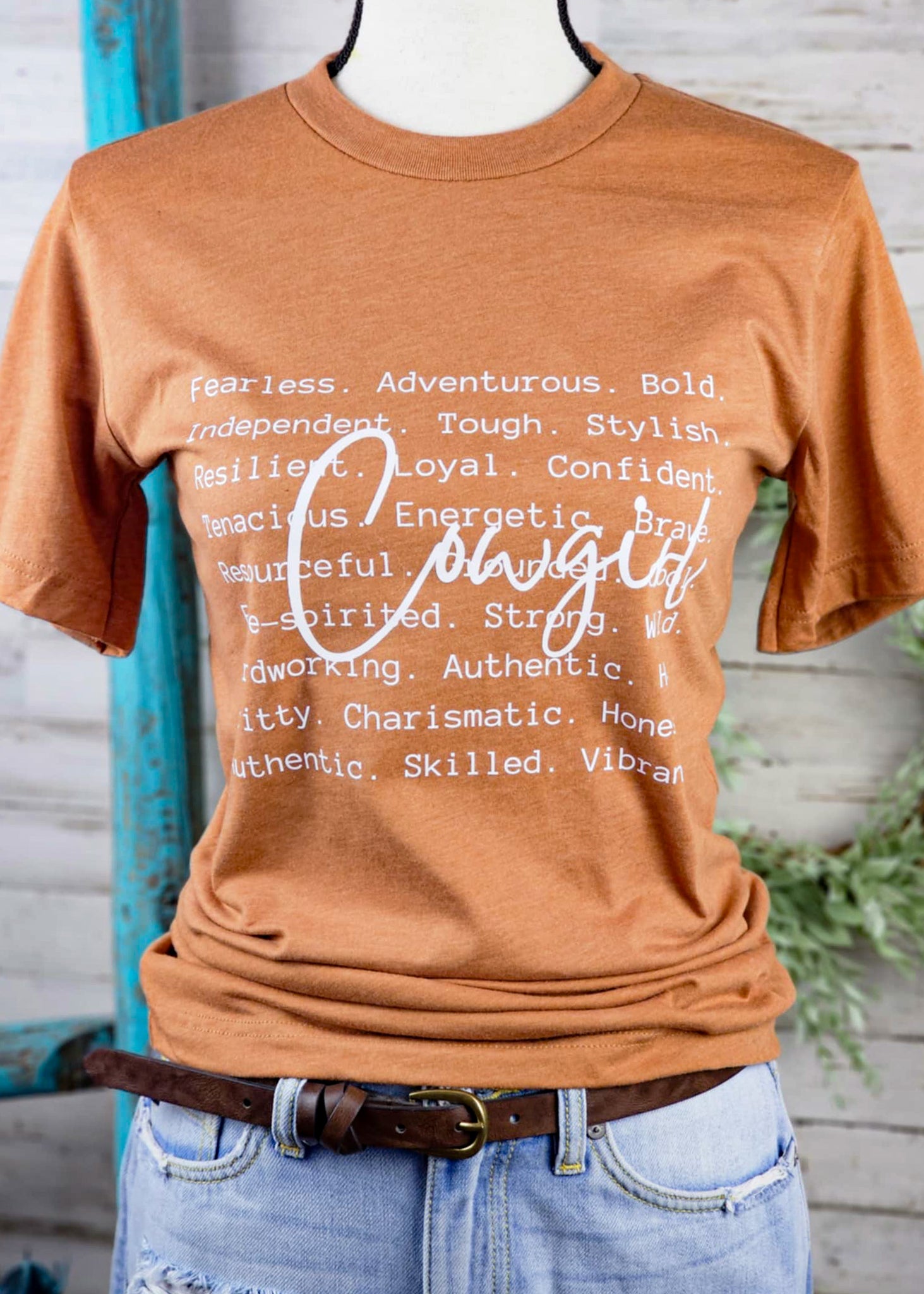 Cowgirl. Autumn Graphic Tee tcc graphic tee The Cinchy Cowgirl