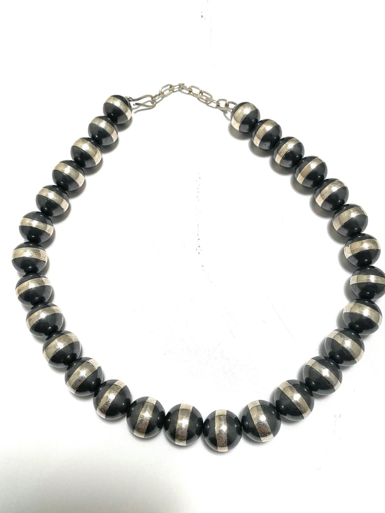 14mm Navajo Pearl Necklace NT jewelry Nizhoni Traders LLC   